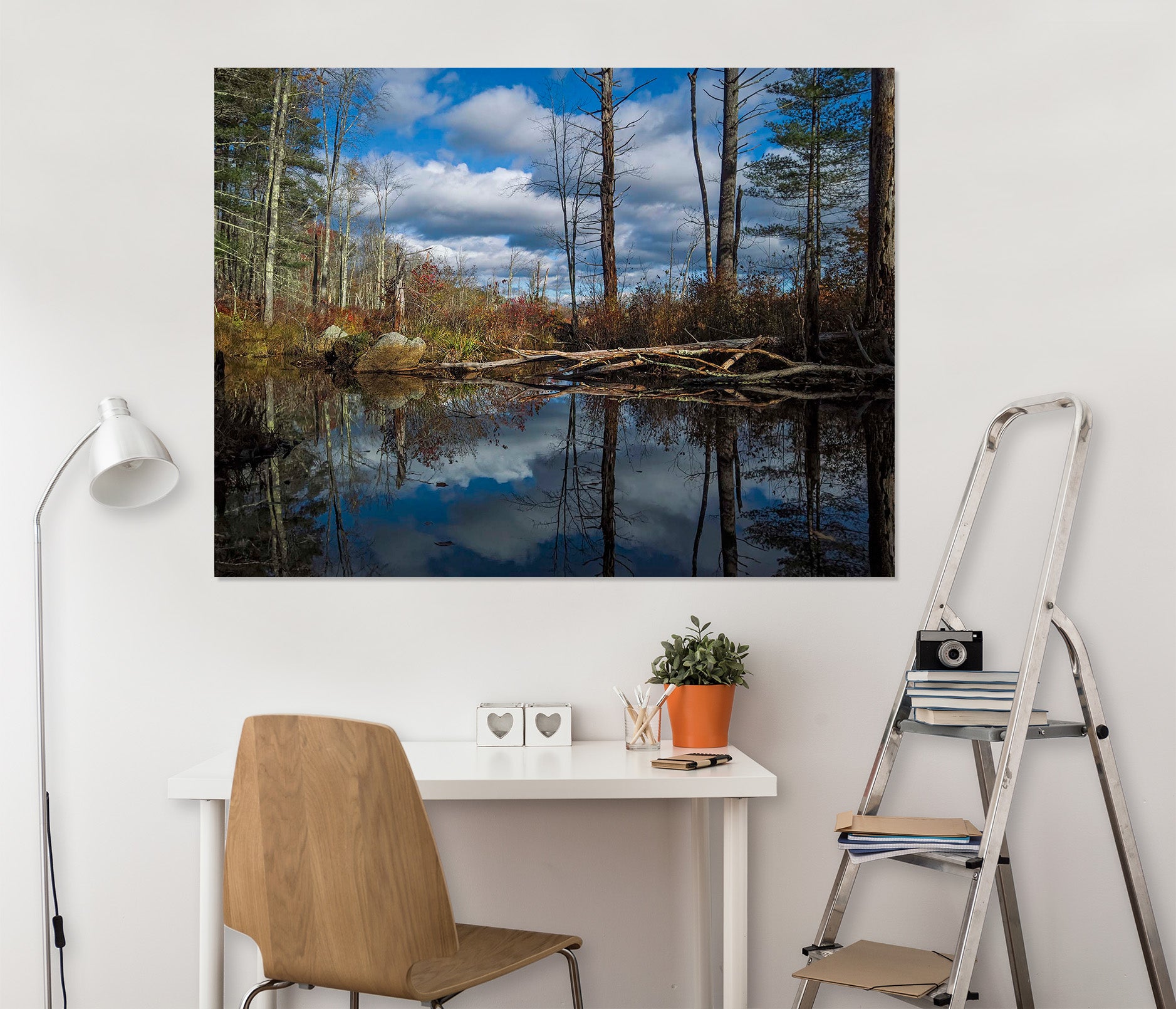 3D Forest Lake 105 Jerry LoFaro Wall Sticker