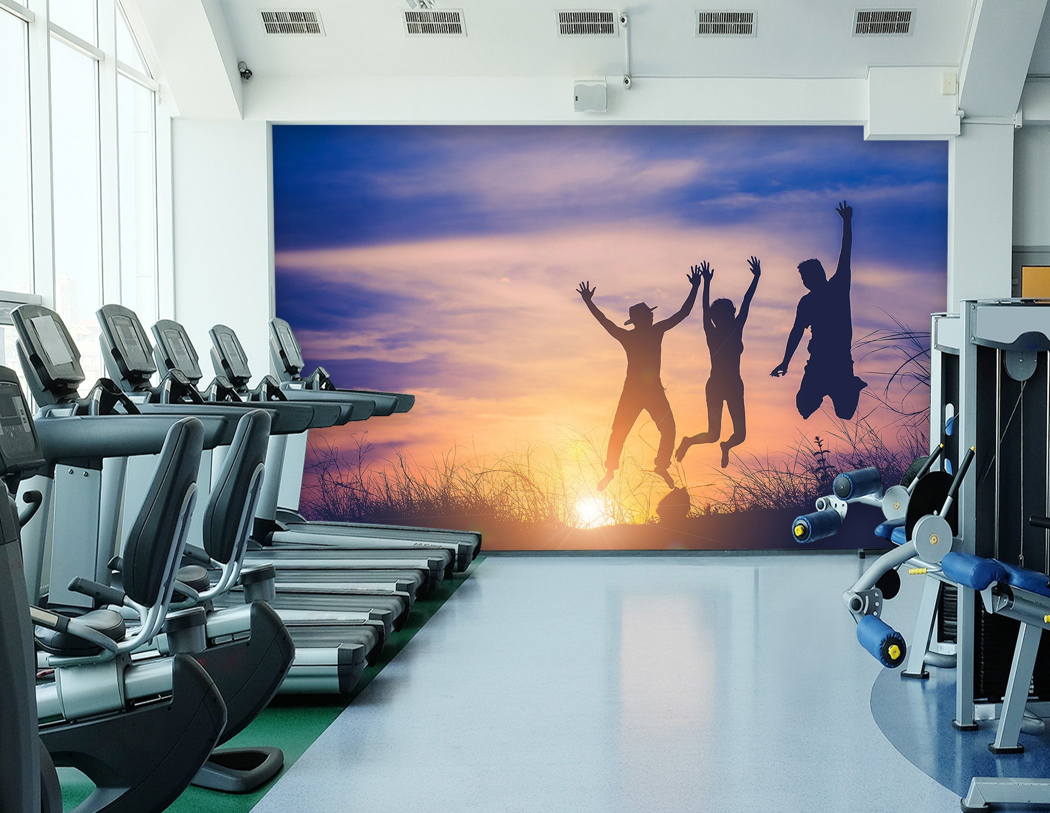3D Sunrise Jump 276 Wall Murals