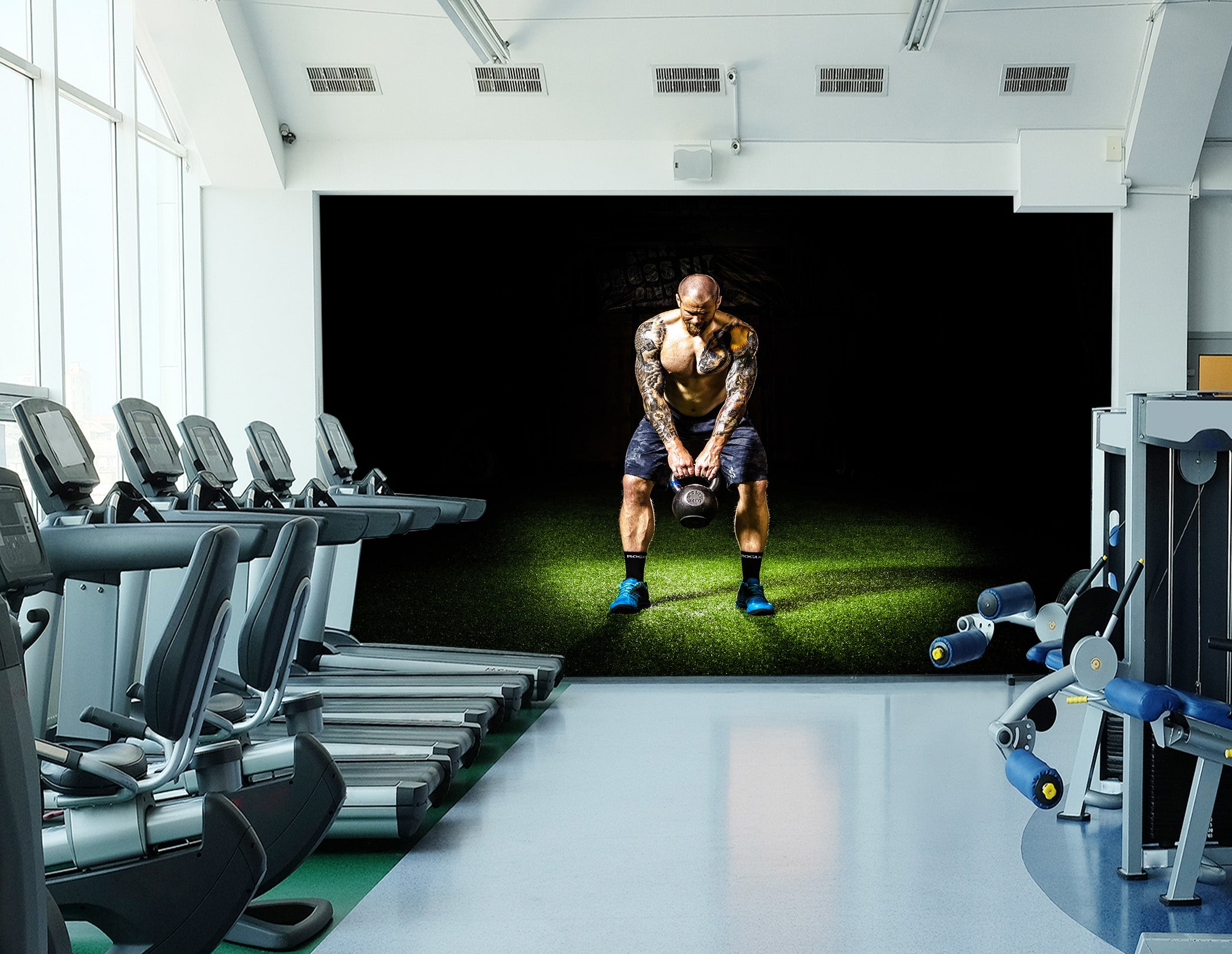 3D Fitness Men 204 Wall Murals