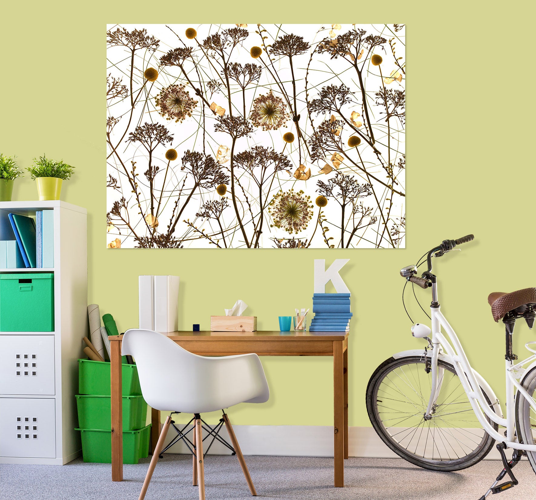3D Dead Flower 015 Assaf Frank Wall Sticker