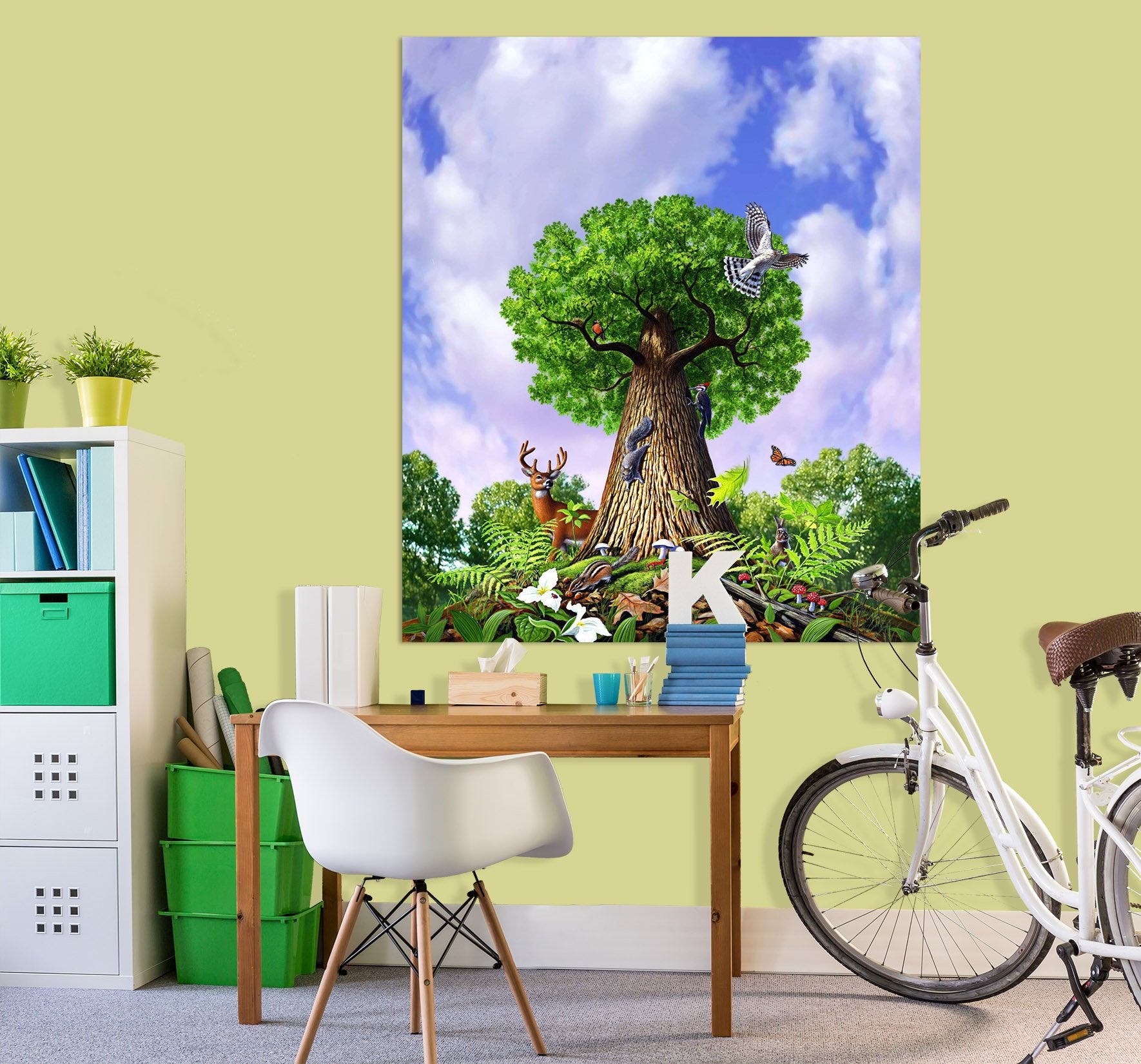 3D Big Tree 036 Jerry LoFaro Wall Sticker Wallpaper AJ Wallpaper 2