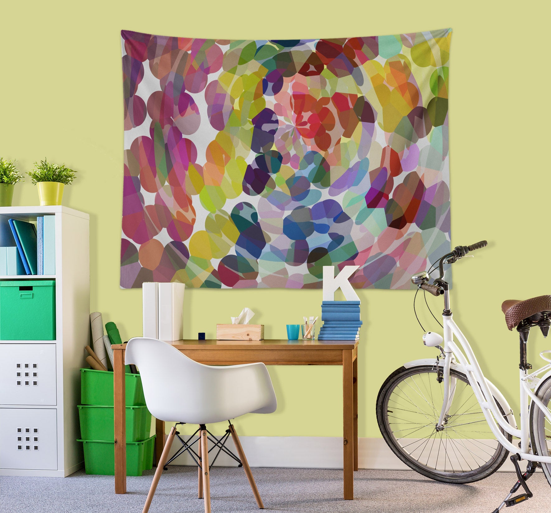 3D Colored Stones 929 Shandra Smith Tapestry Hanging Cloth Hang