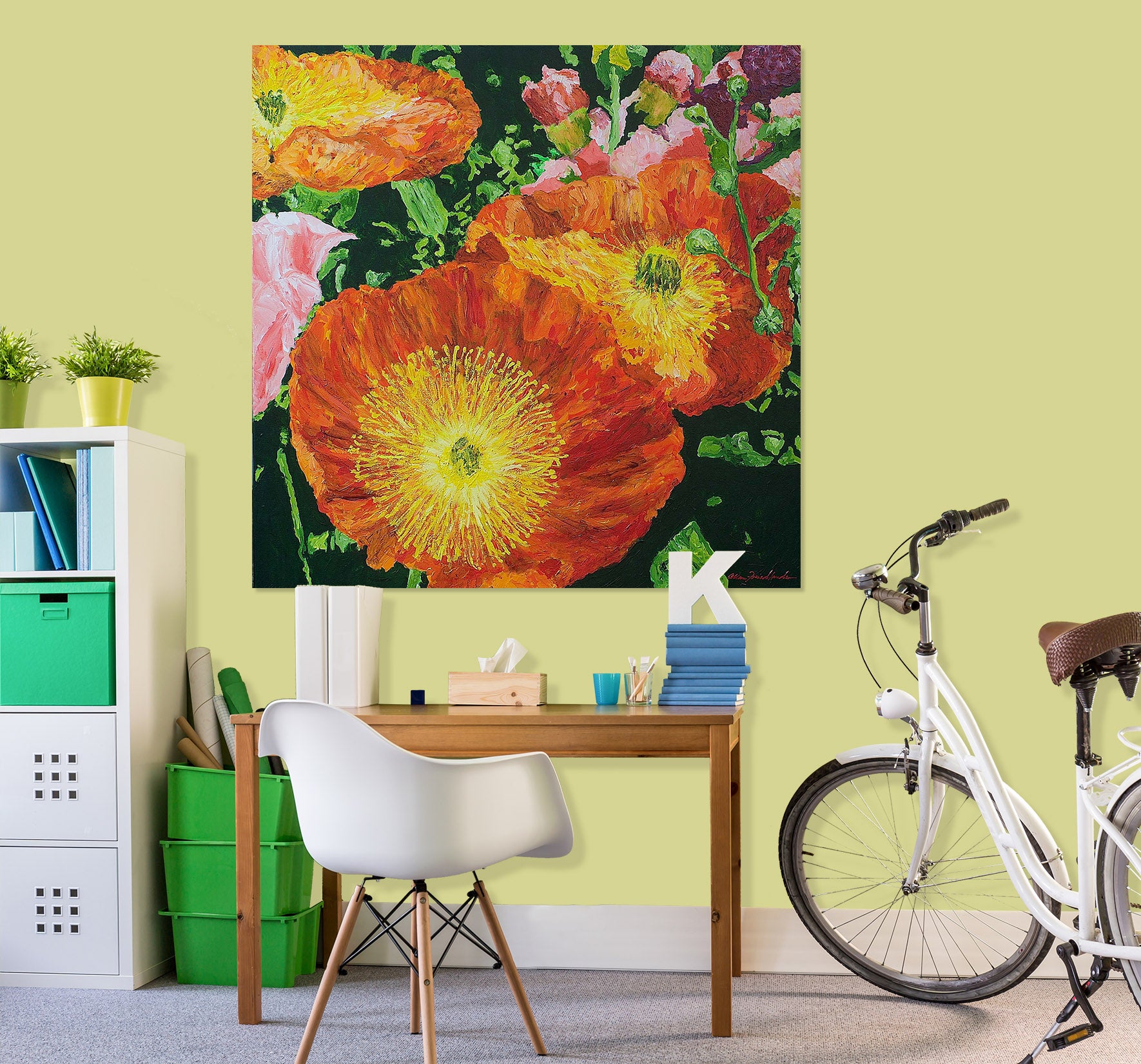 3D Flowers In Bloom 168 Allan P. Friedlander Wall Sticker