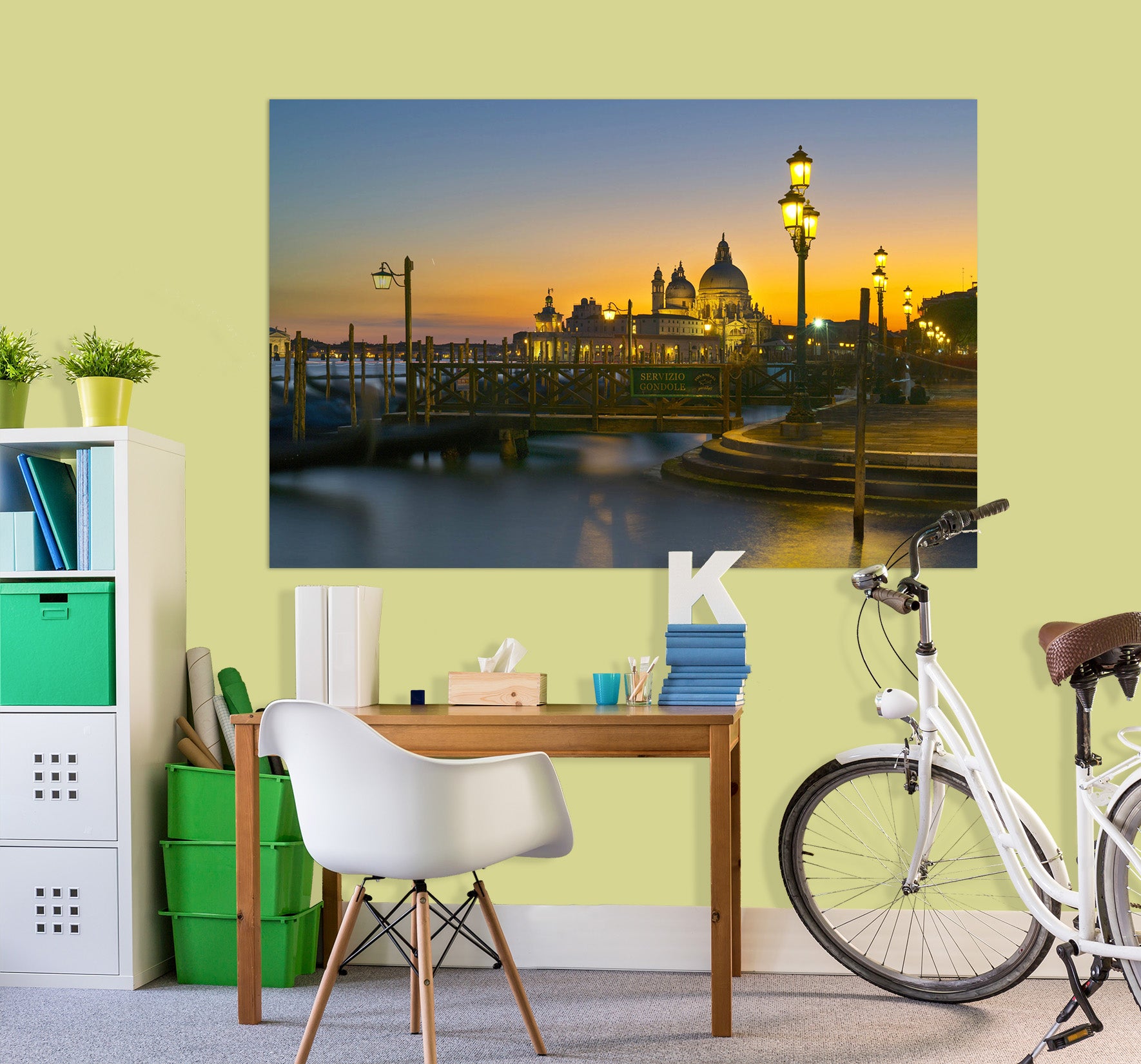 3D Sunset Lights 121 Marco Carmassi Wall Sticker