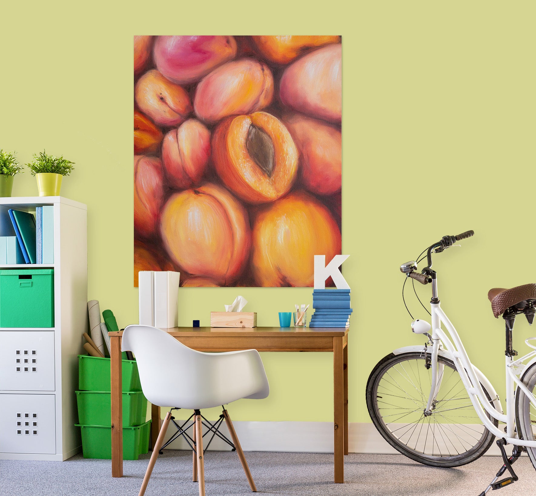 3D Peach 1839 Marina Zotova Wall Sticker