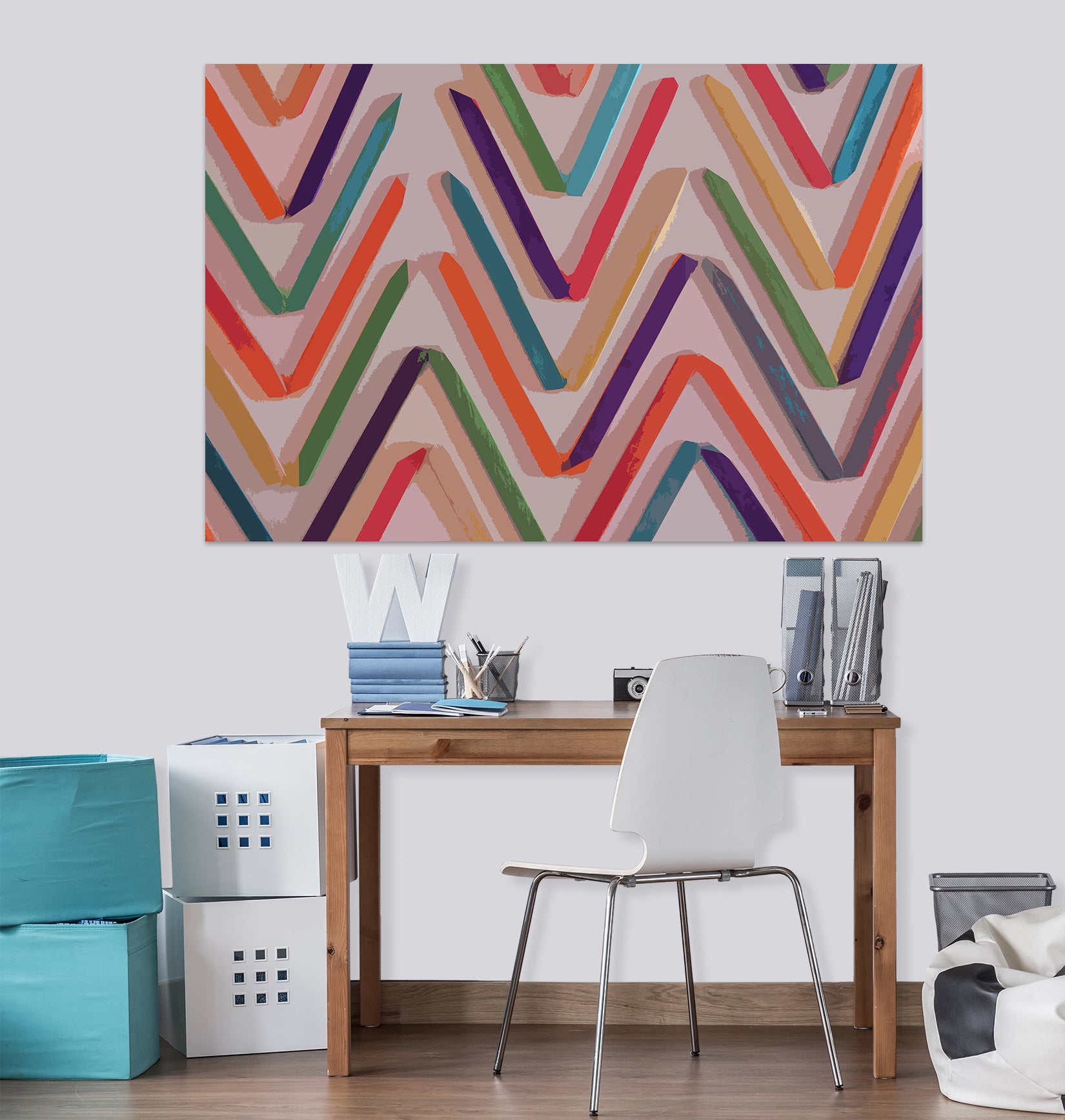 3D Colored Wavy Lines 71123 Shandra Smith Wall Sticker