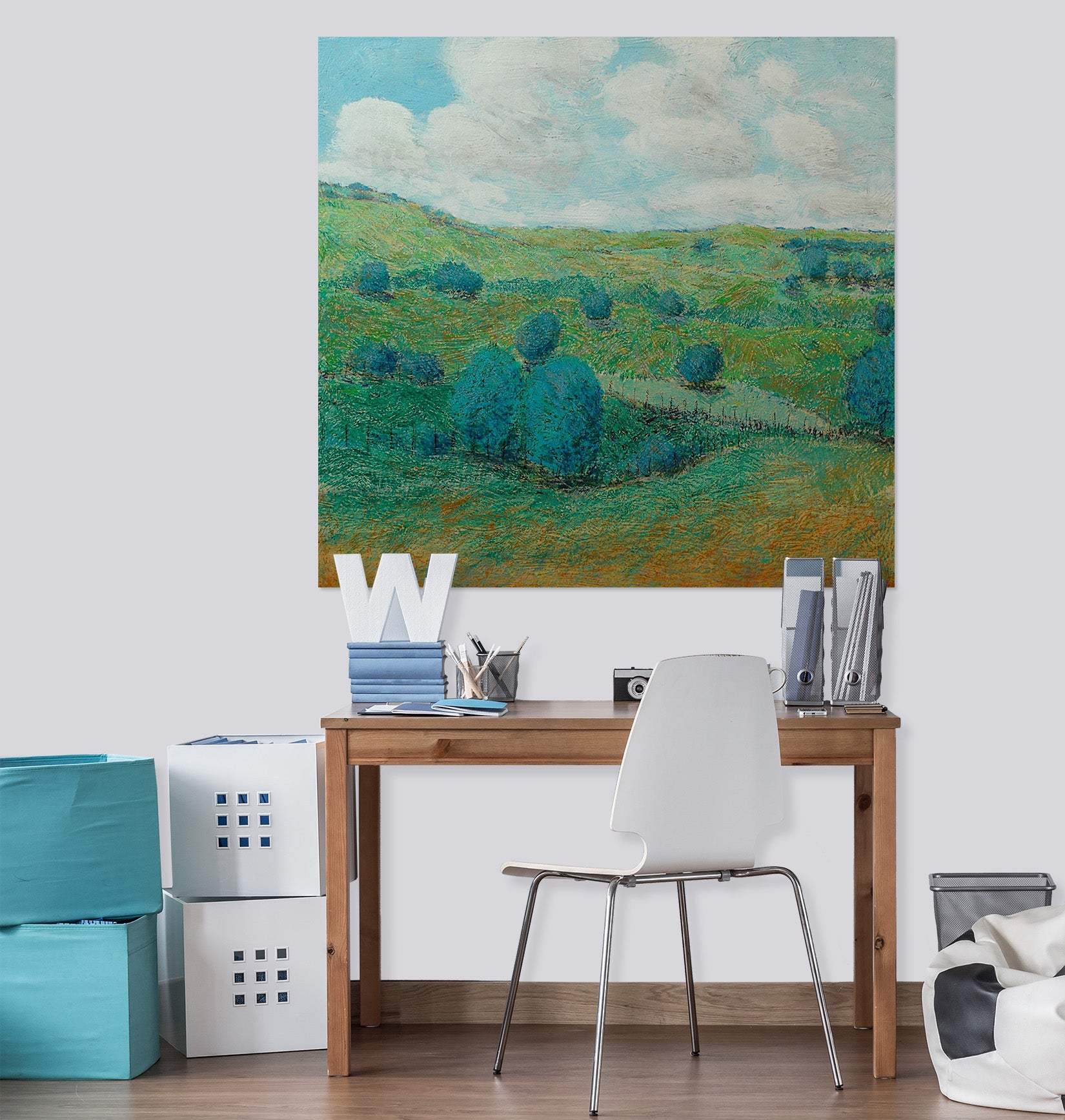 3D Hillside Tree 112 Allan P. Friedlander Wall Sticker