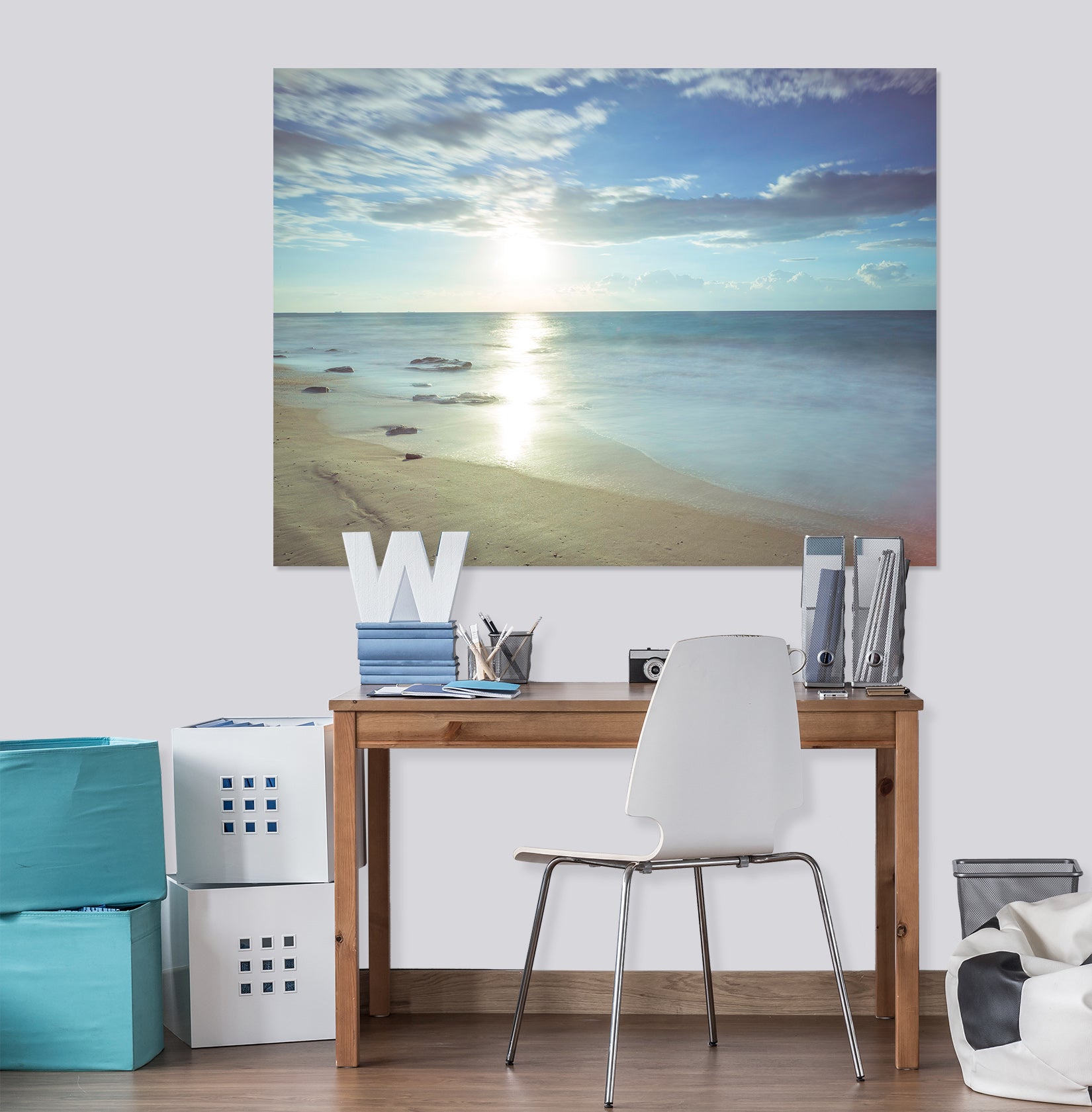 3D Sunrise Sea 039 Assaf Frank Wall Sticker