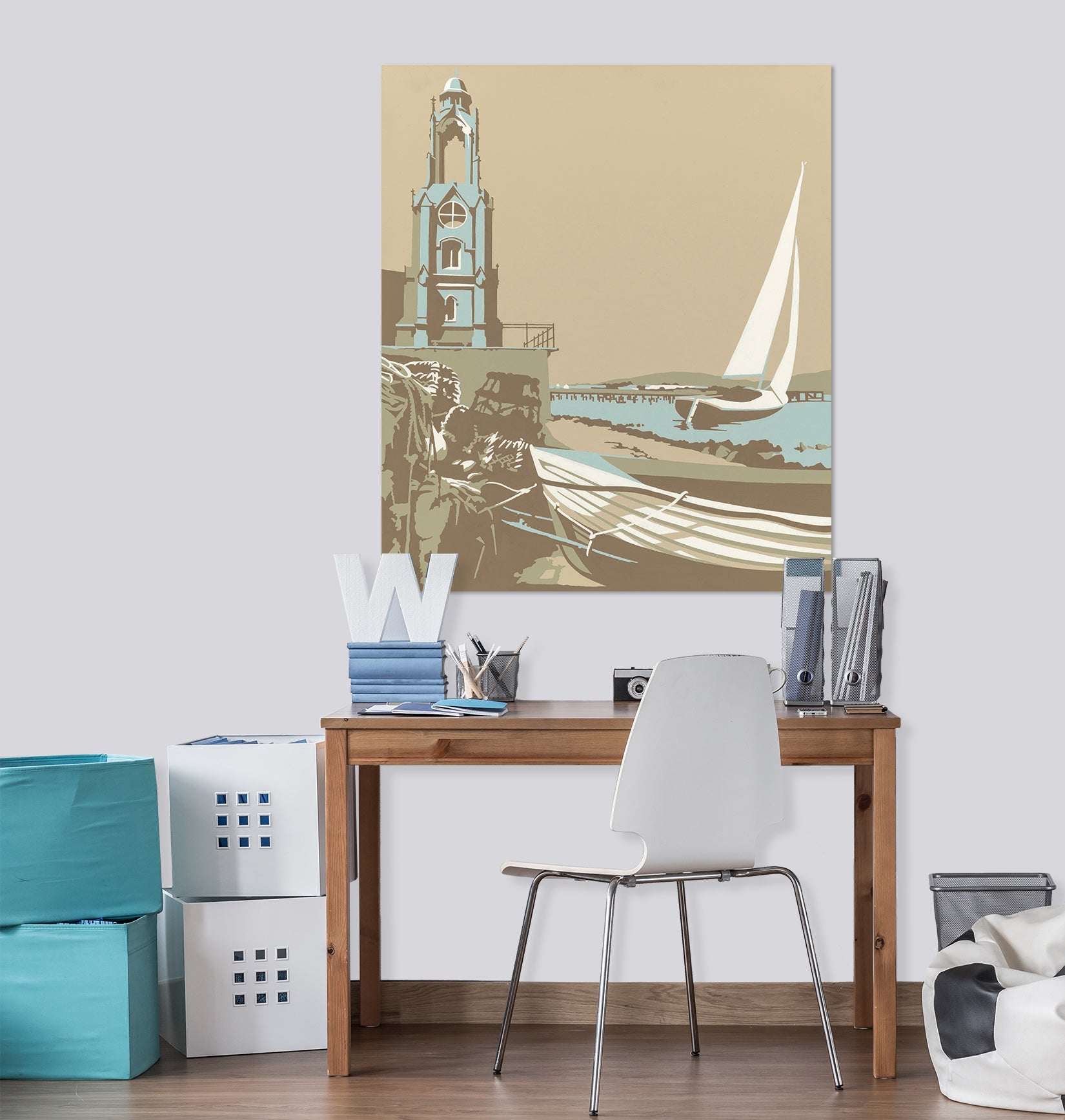 3D Swanage Tower 073 Steve Read Wall Sticker