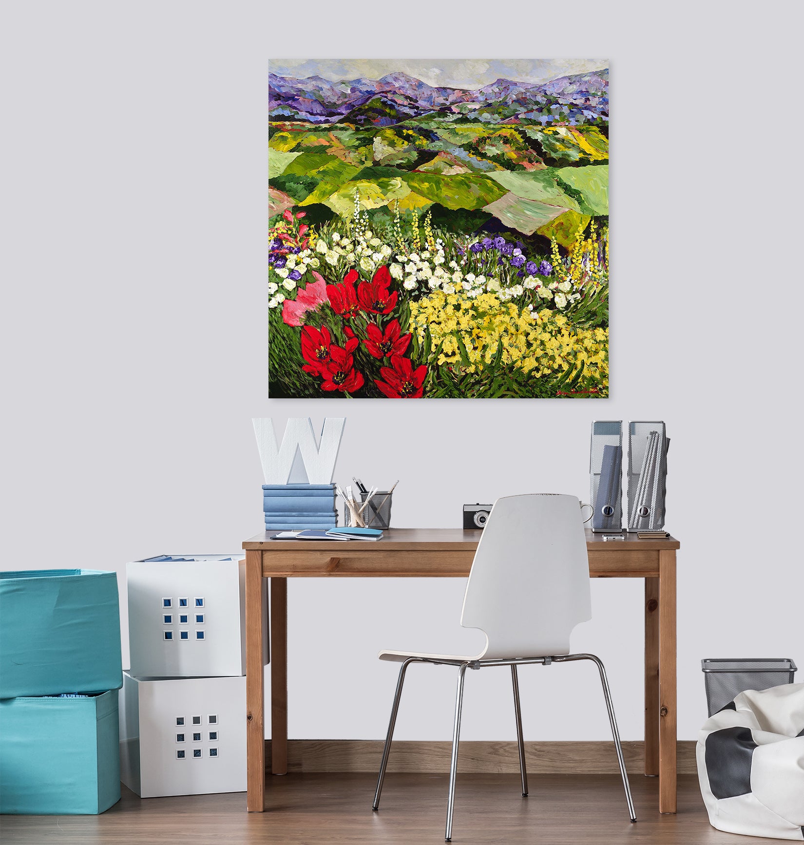 3D Mountaintop Wildflowers 141 Allan P. Friedlander Wall Sticker
