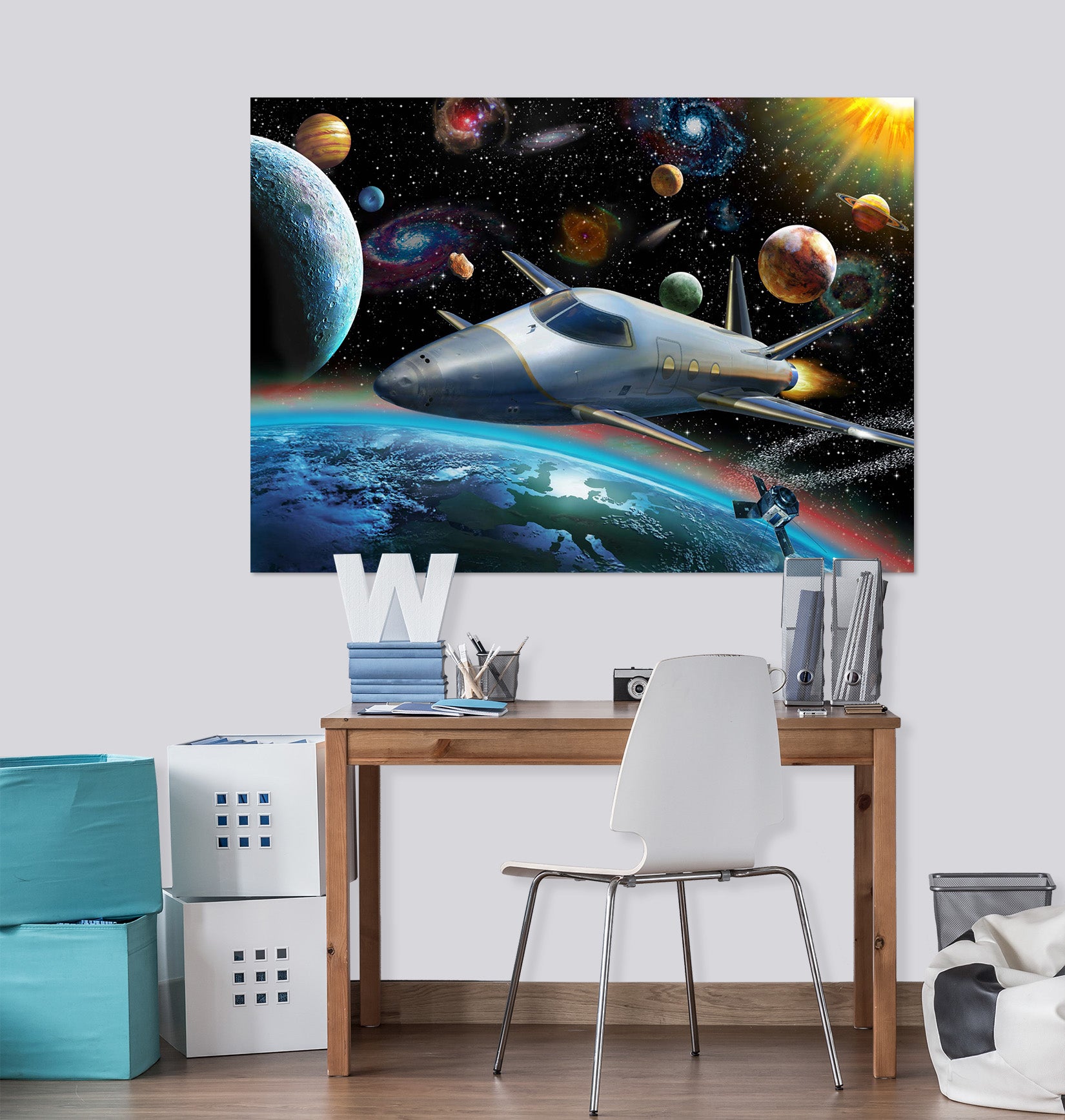 3D Spacecraft 014 Adrian Chesterman Wall Sticker