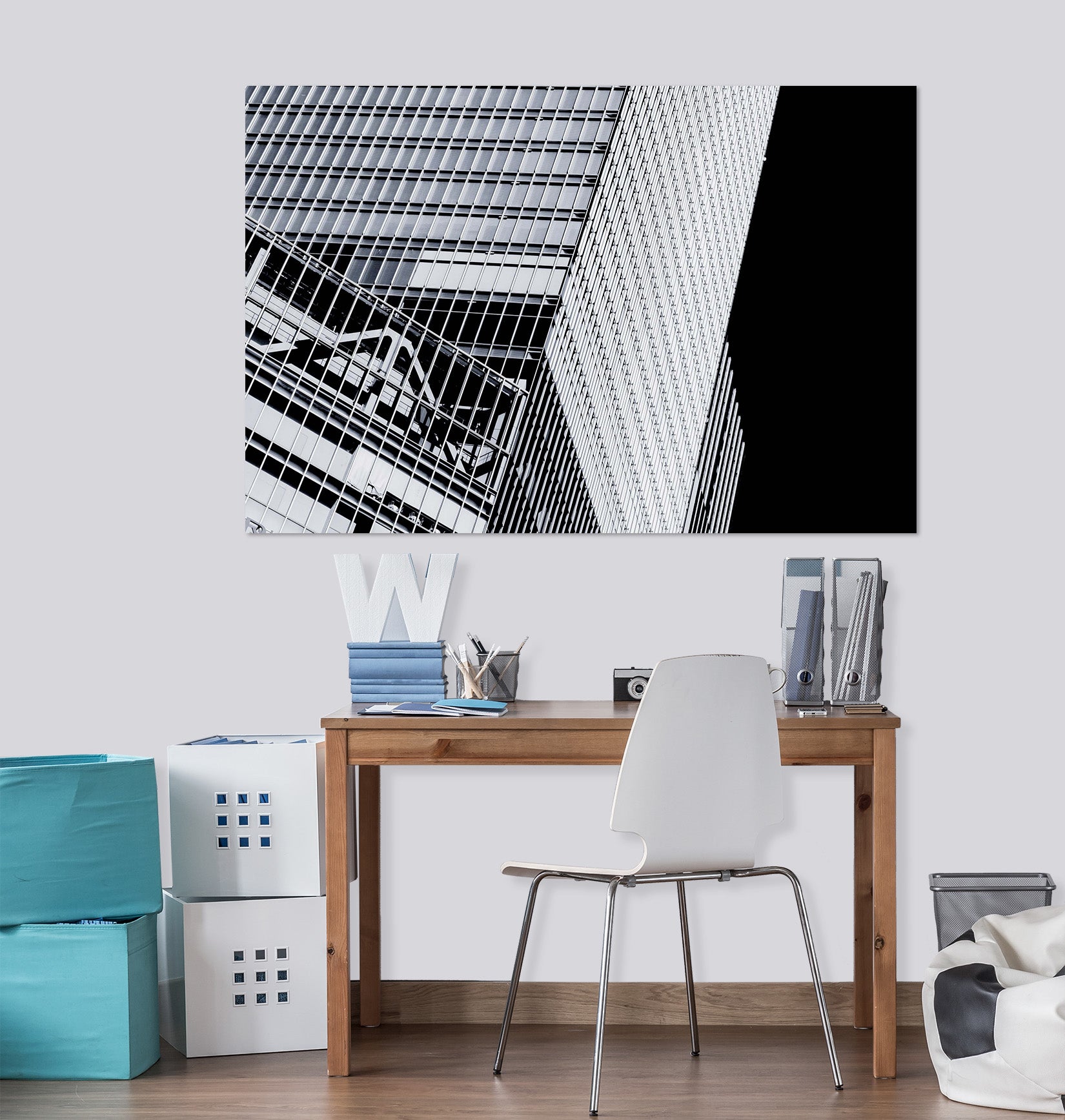 3D Canopy 018 Noirblanc777 Wall Sticker