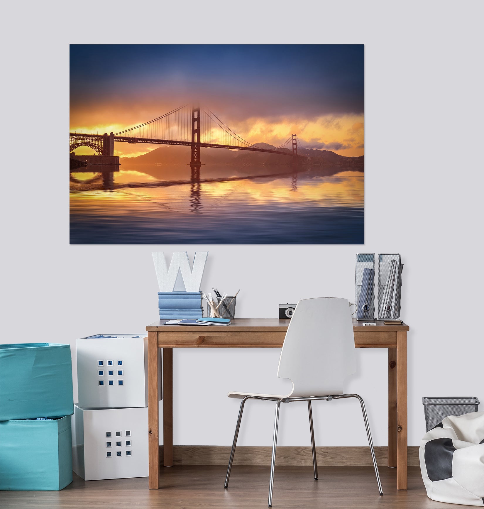 3D Sea Bridge 214 Marco Carmassi Wall Sticker
