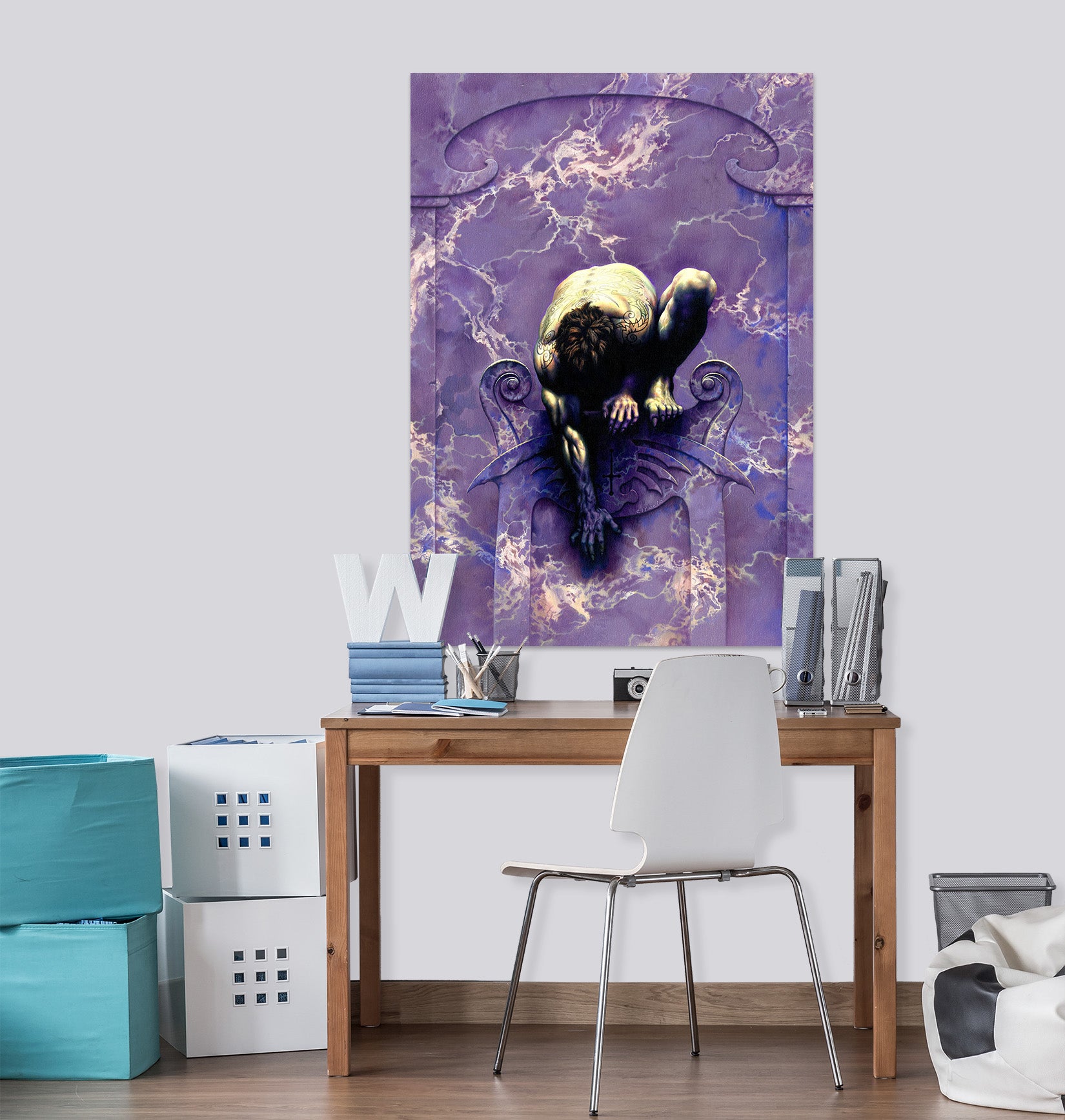 3D Squat Male 8101 Ciruelo Wall Sticker