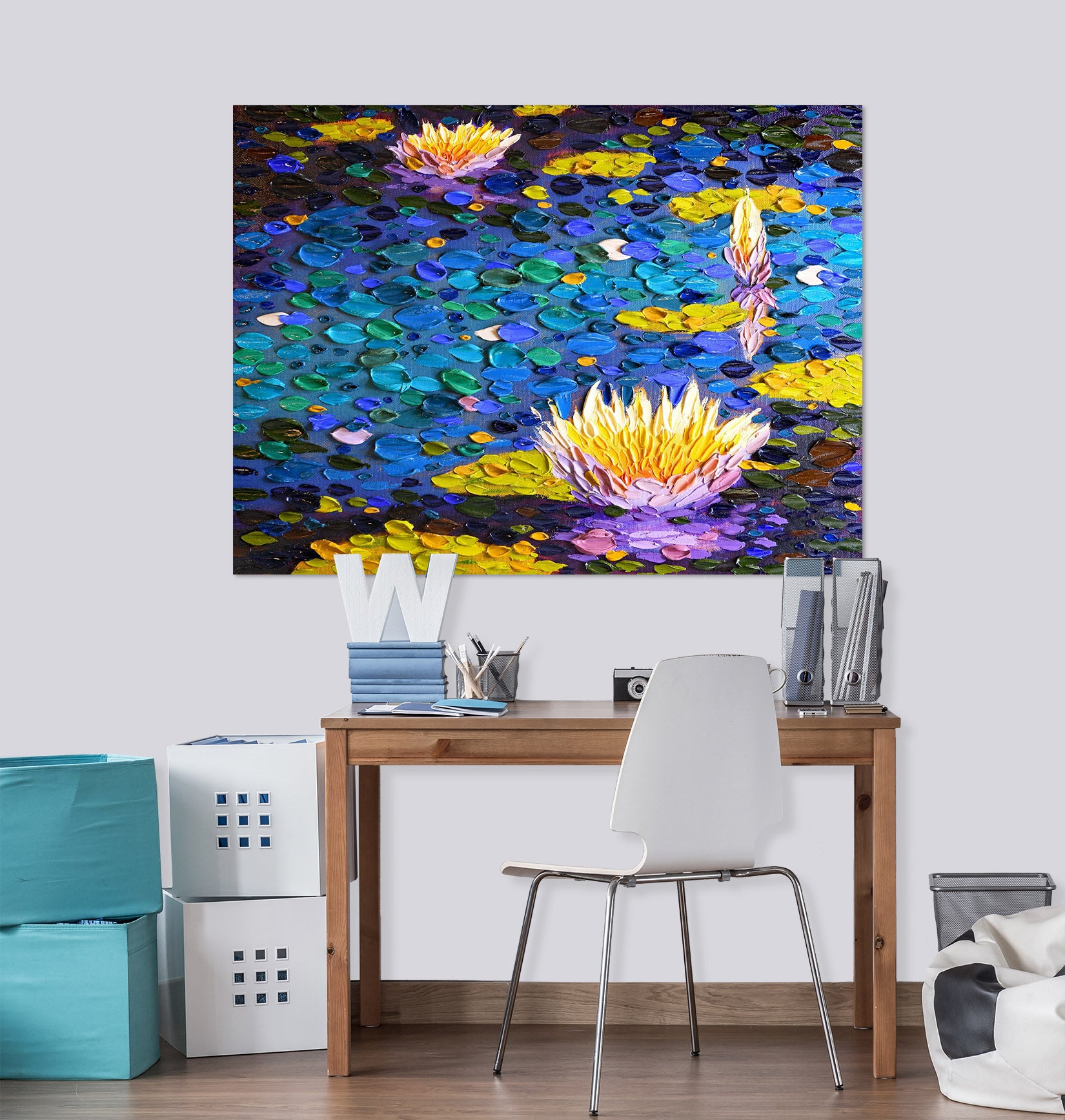 3D Lotus Light 028 Dena Tollefson Wall Sticker