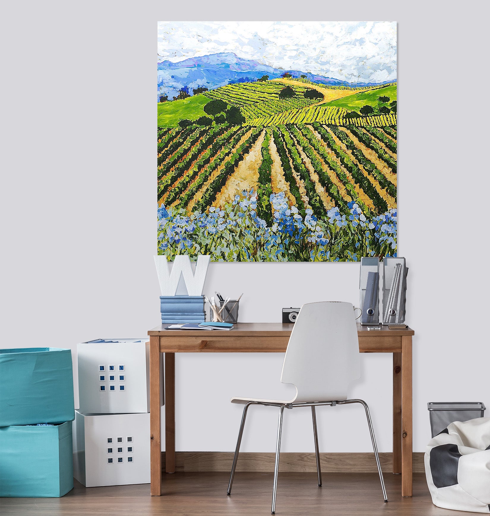 3D Planting Field 116 Allan P. Friedlander Wall Sticker