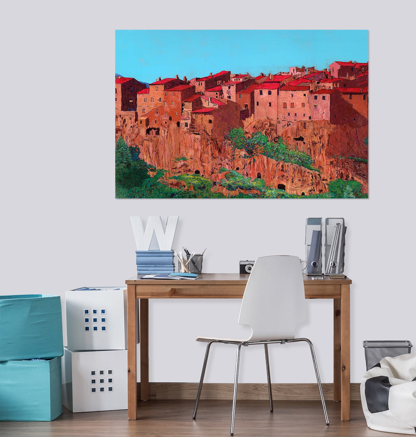 3D Red Palace 264 Allan P. Friedlander Wall Sticker