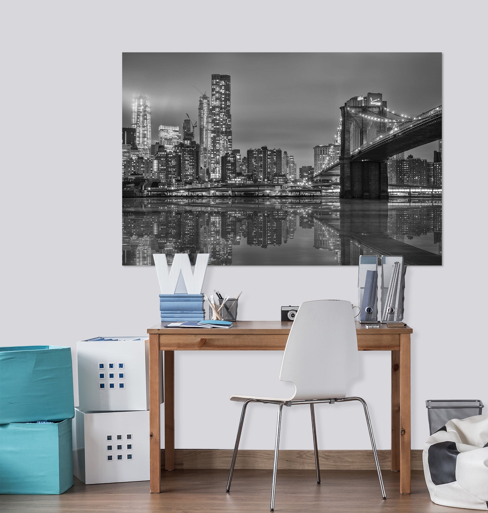 3D Grey City 145 Marco Carmassi Wall Sticker