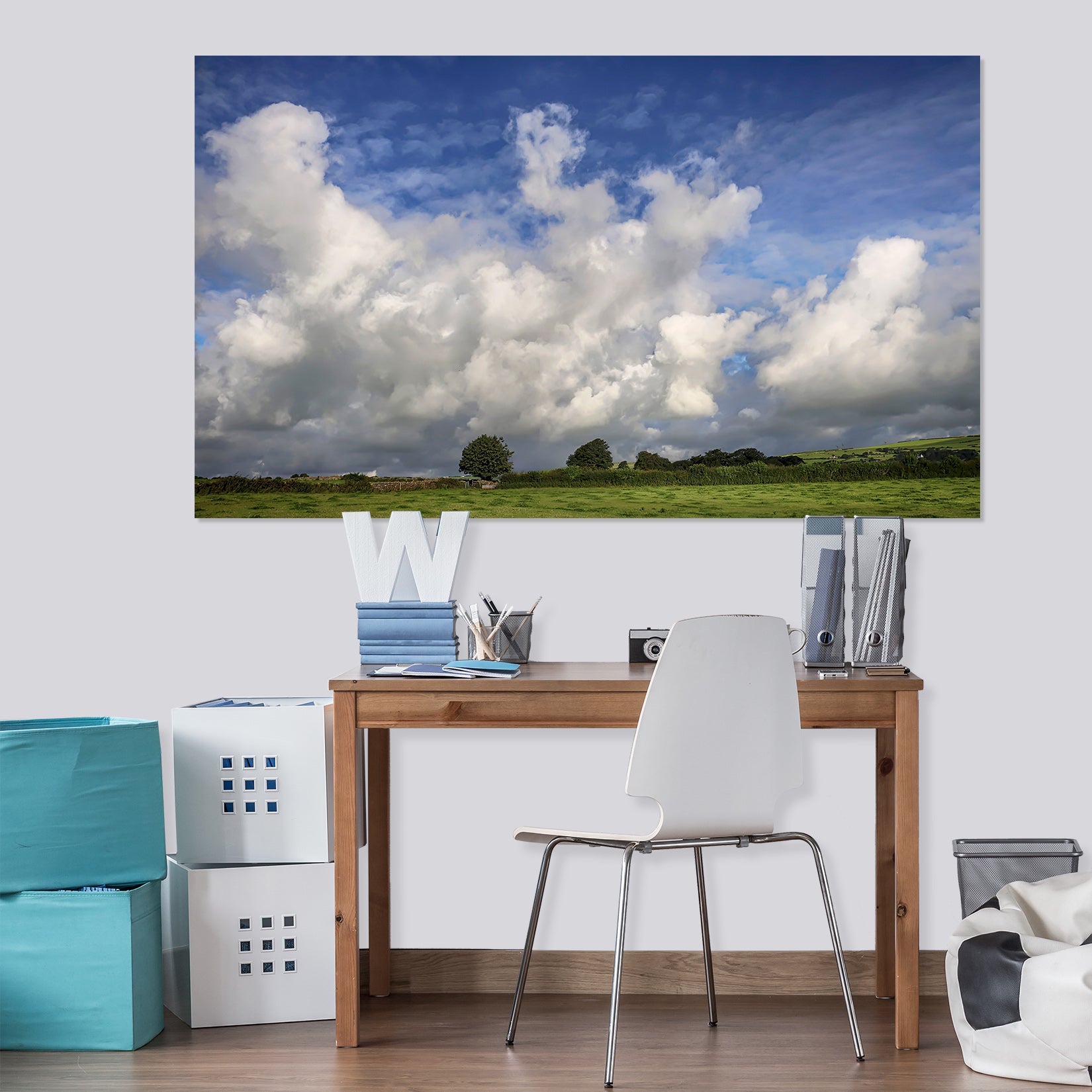 3D Grassland Sky 107 Jerry LoFaro Wall Sticker