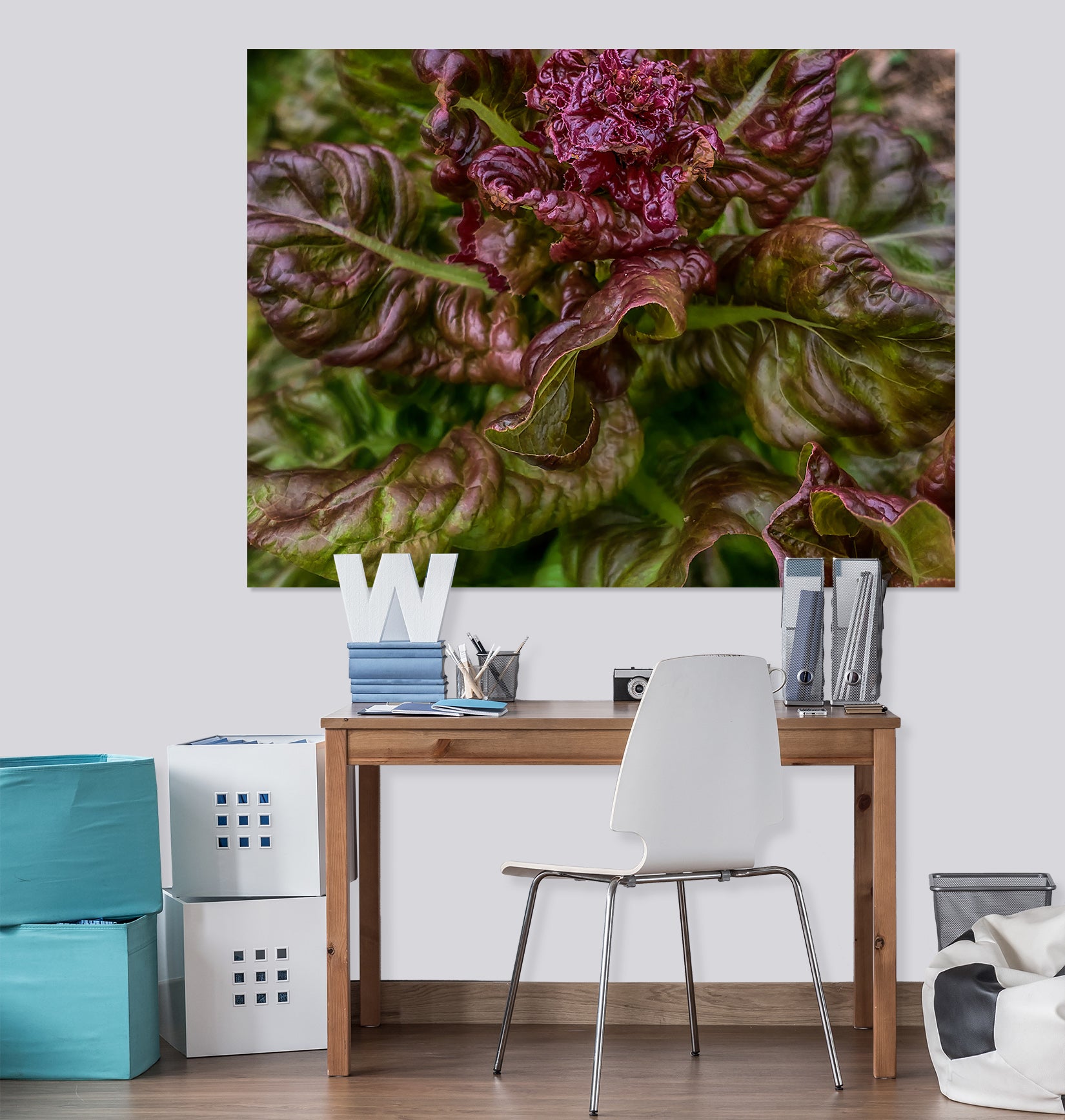 3D Purple Plant 112 Jerry LoFaro Wall Sticker