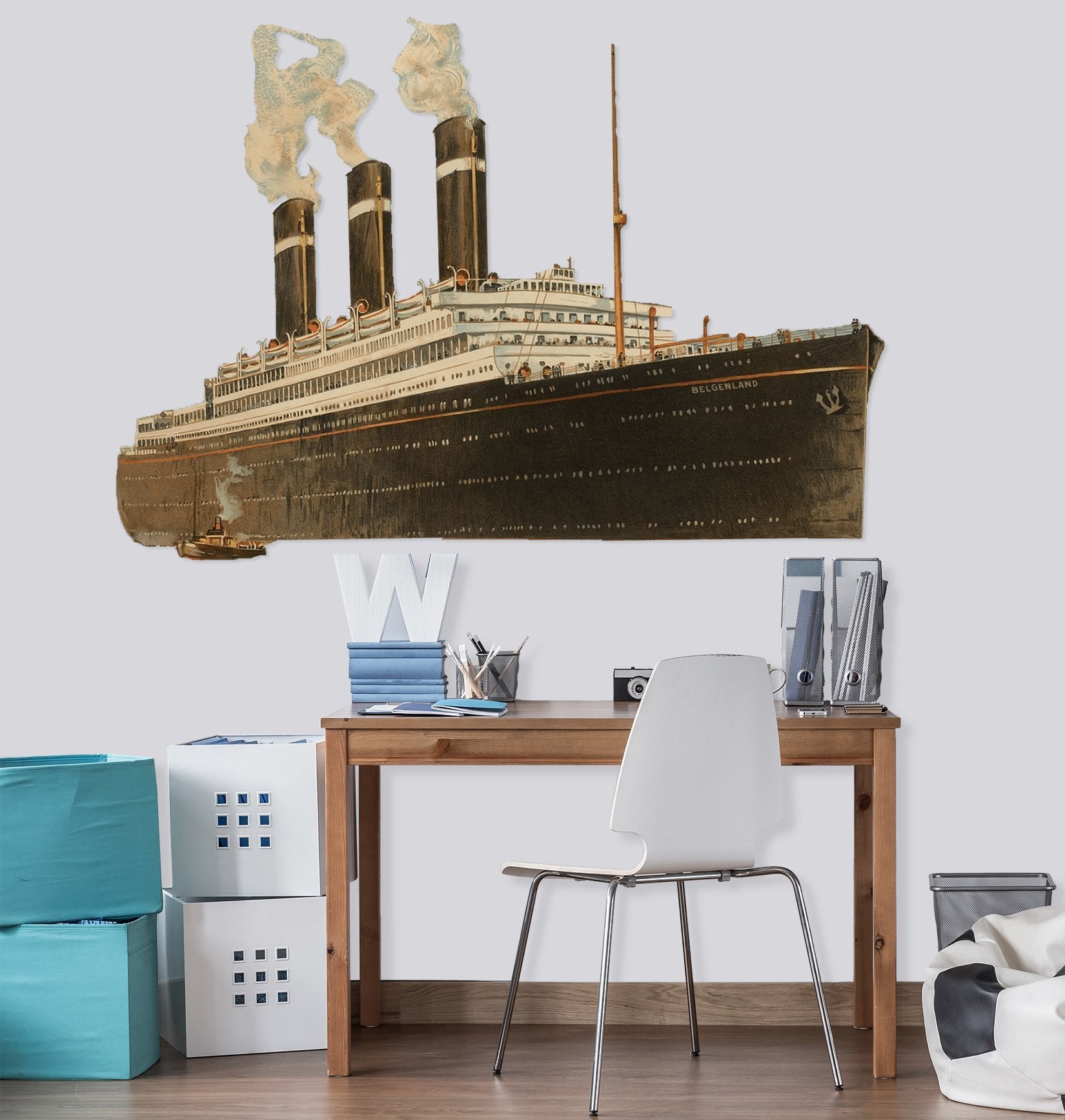 3D Timber Ship 0034 Vehicles Wallpaper AJ Wallpaper