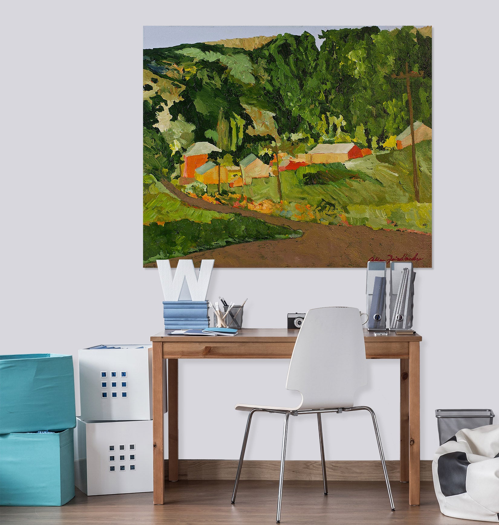 3D Green Village 181 Allan P. Friedlander Wall Sticker