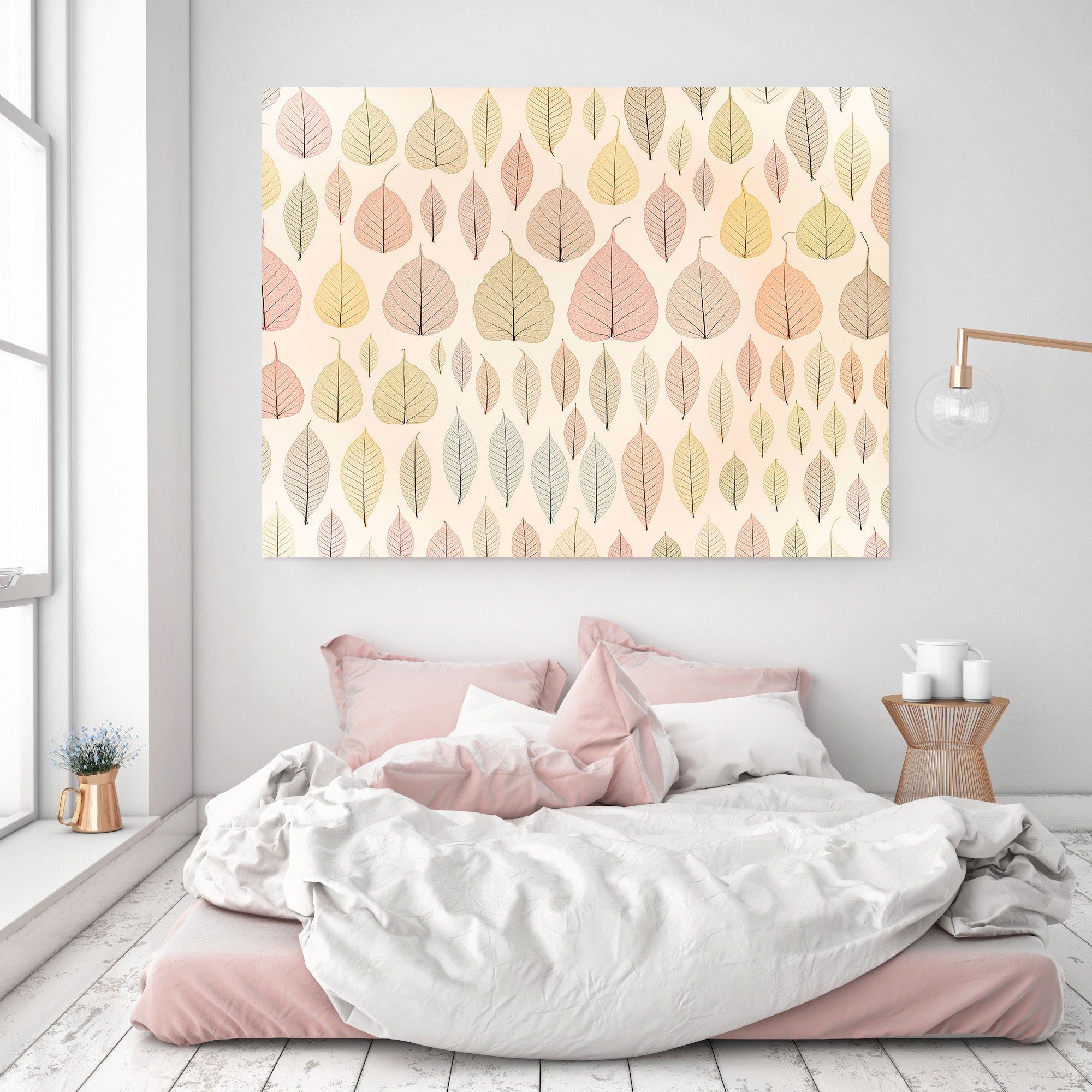 3D Colored Leaves 050 Assaf Frank Wall Sticker