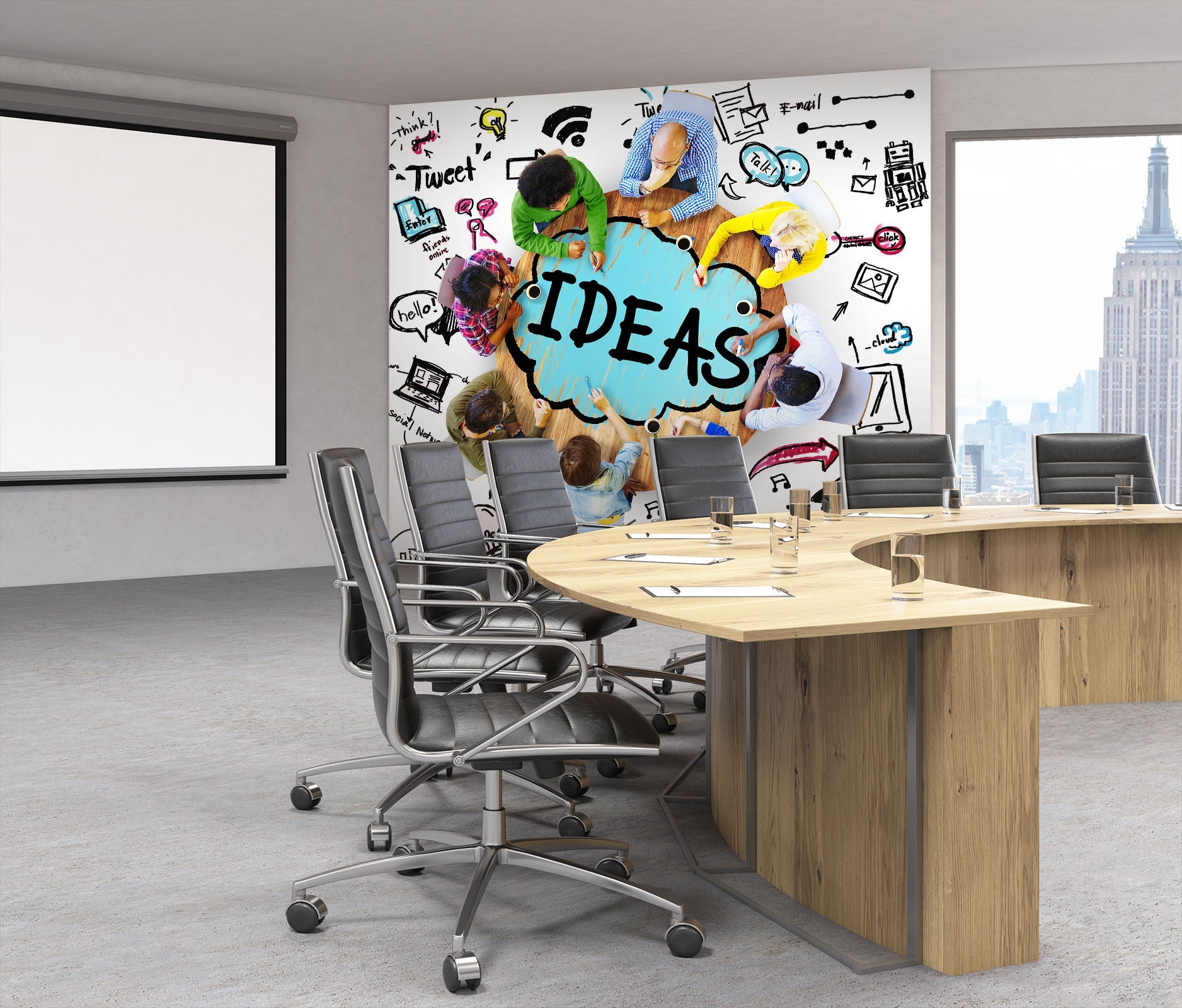 3D Cartoon Light Table 032 Wall Murals Wallpaper AJ Wallpaper 2