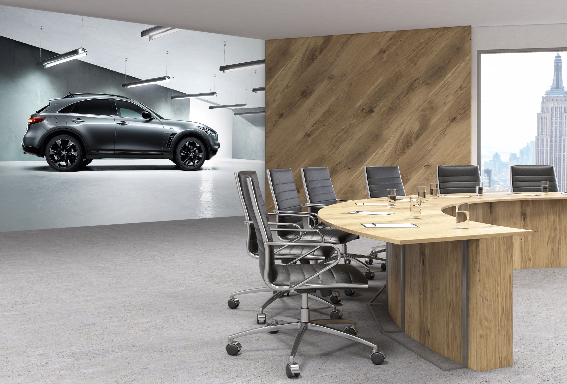 3D Light Car Field 006 Wall Murals Wallpaper AJ Wallpaper 2