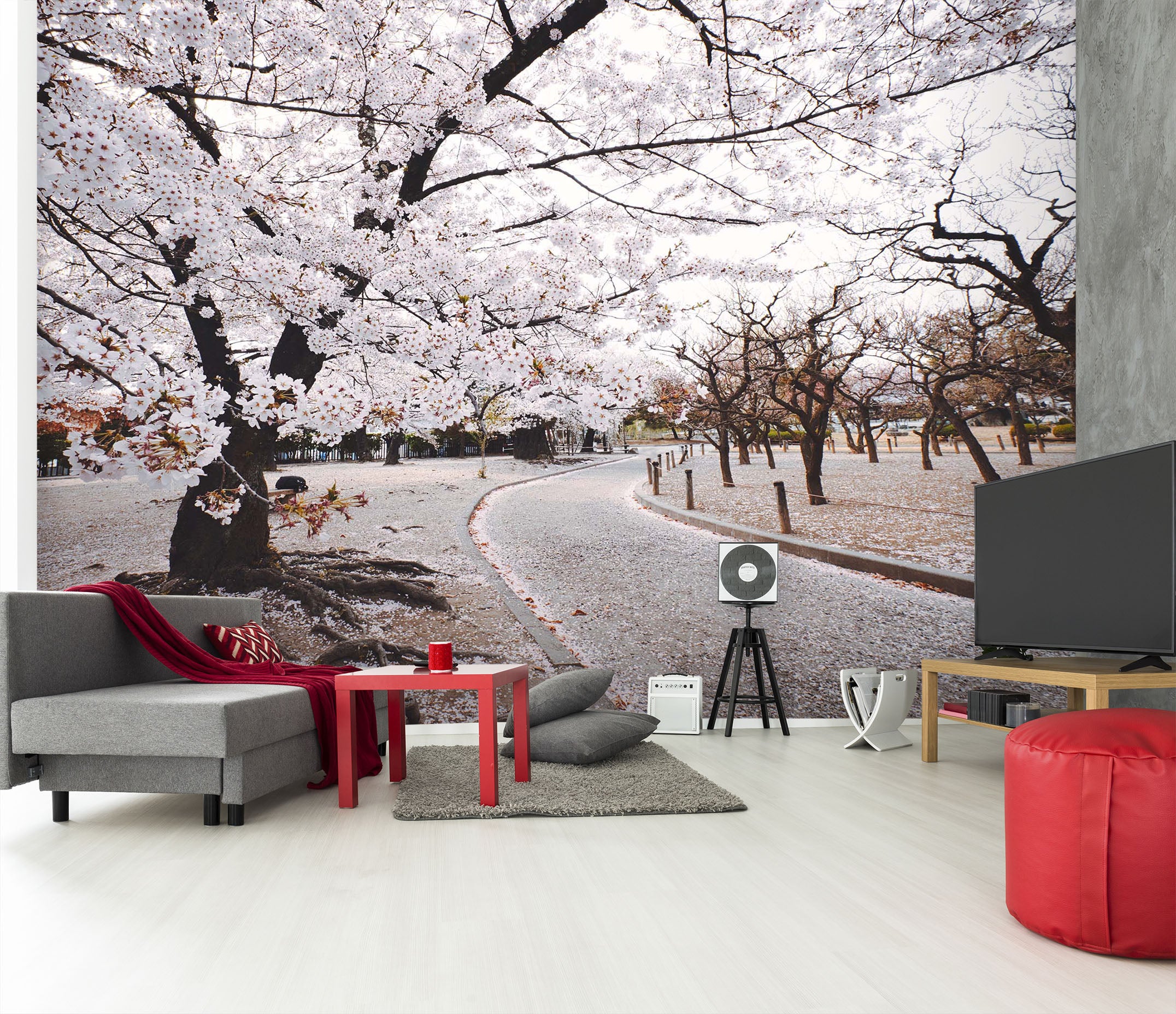3D Cherry Tree 2038 Wall Murals