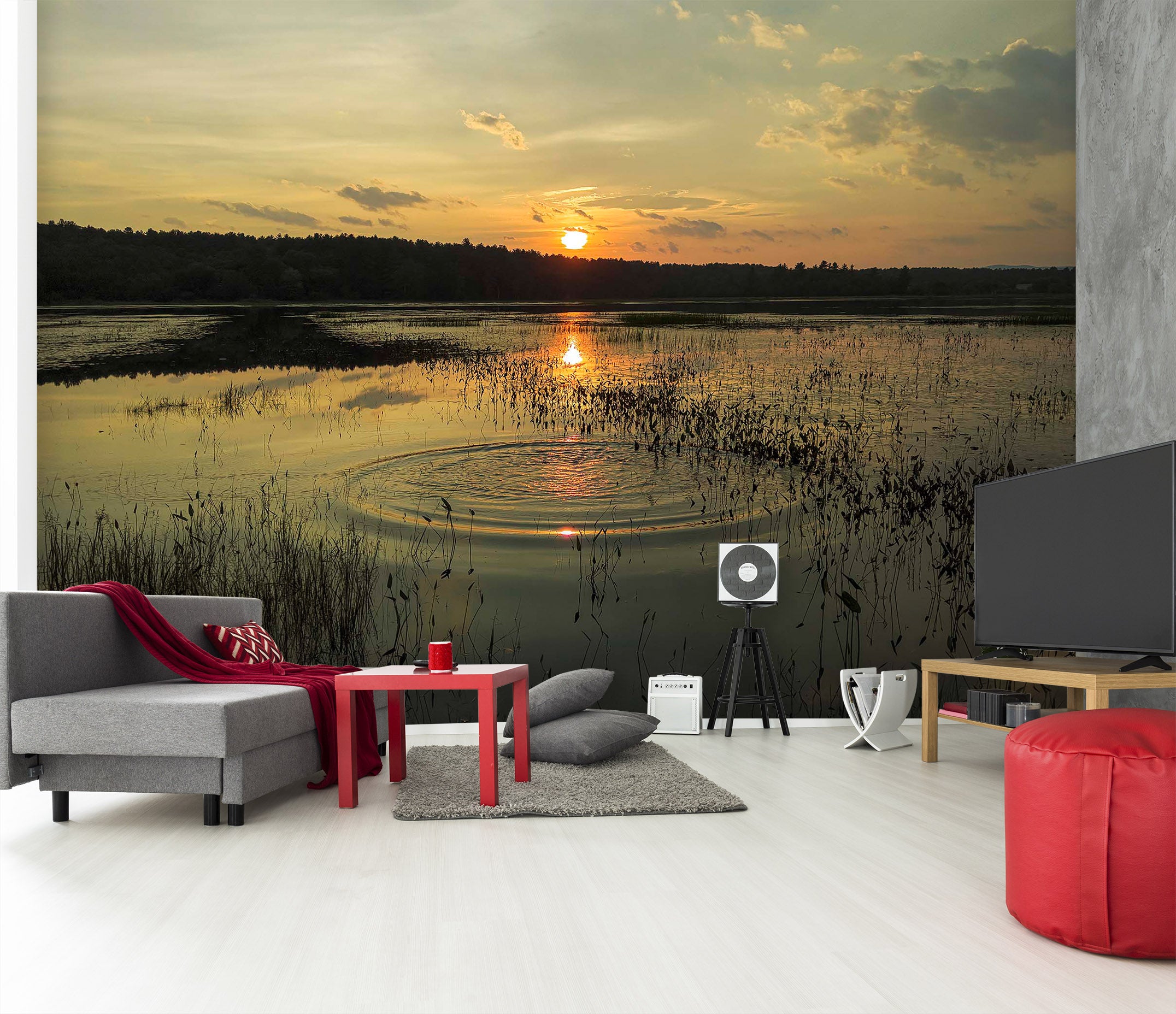 3D Sunset Steppe 109 Jerry LoFaro Wall Mural Wall Murals