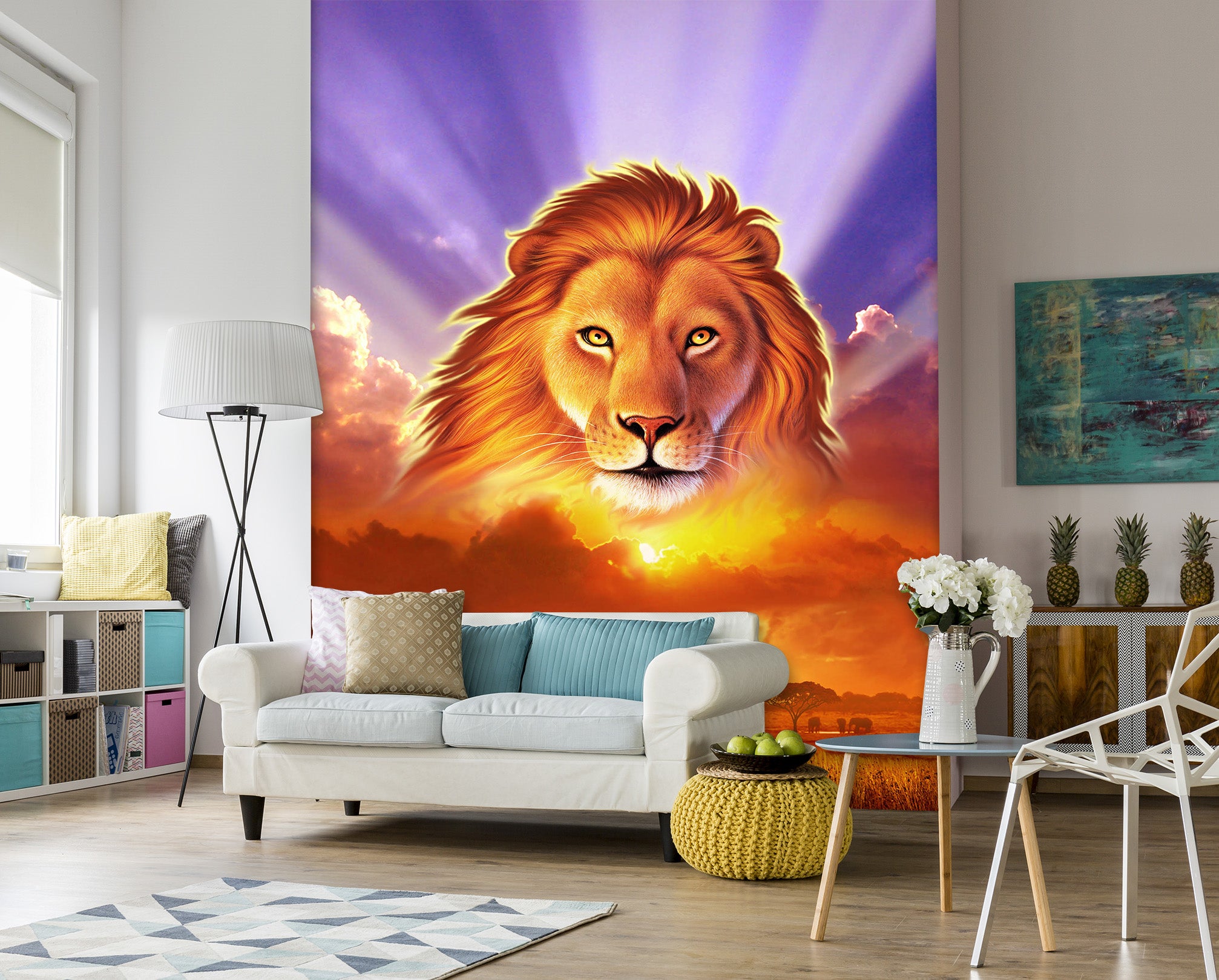 3D Lion King 1412 Jerry LoFaro Wall Mural Wall Murals