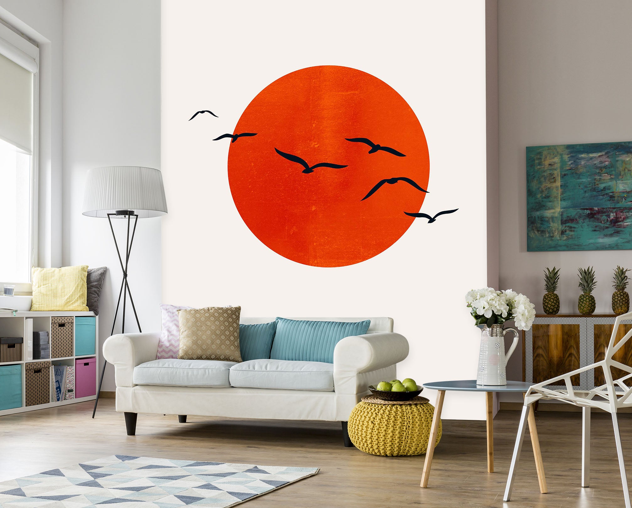 3D Red Sun 1401 Boris Draschoff Wall Mural Wall Murals