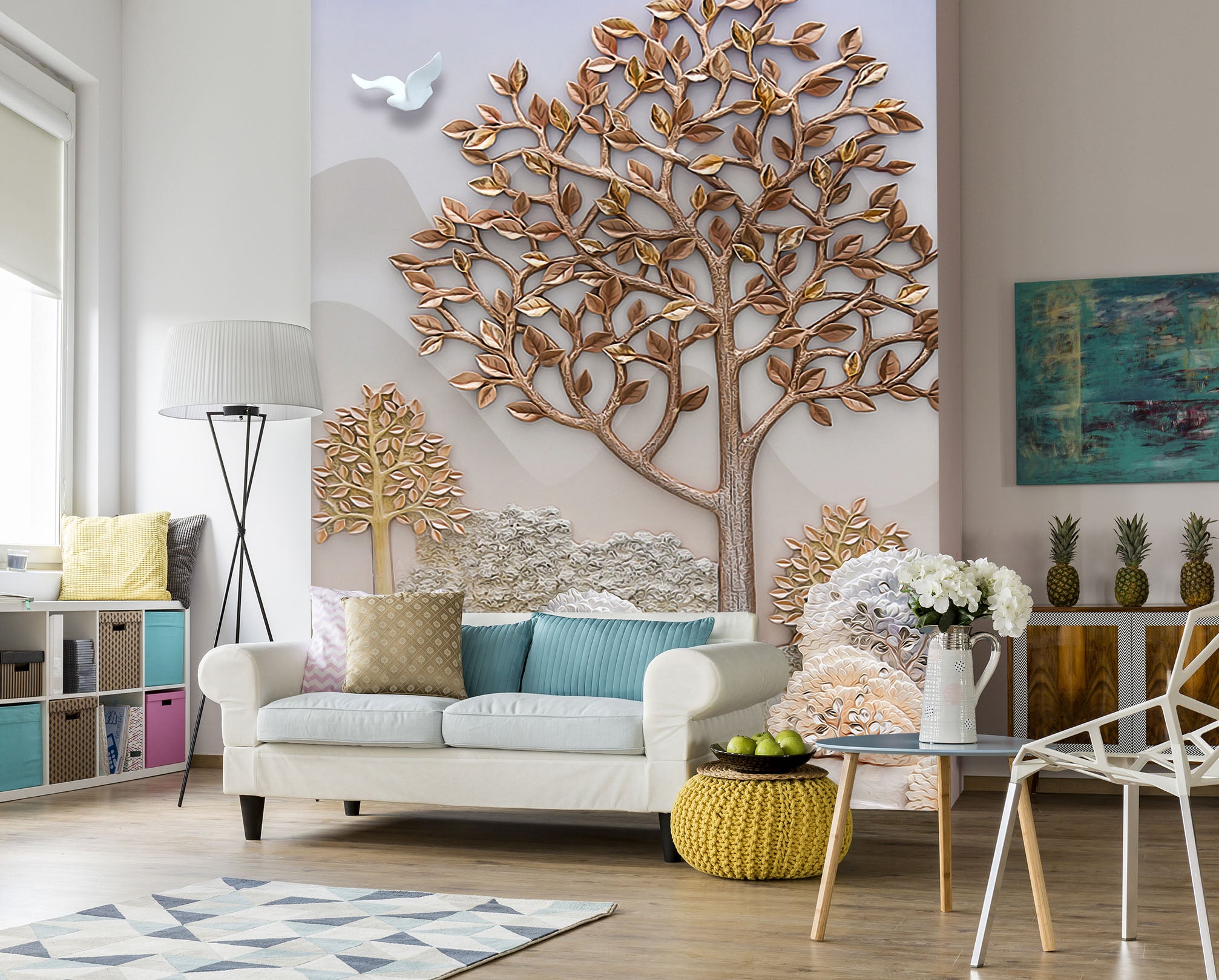 3D Golden Woods 1802 Wall Murals