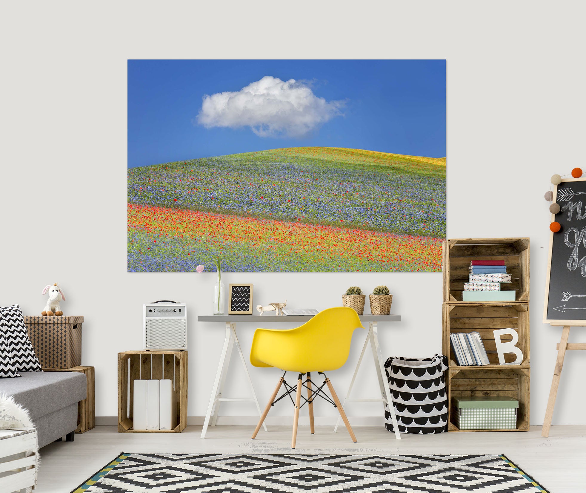 3D Summer Flowers 114 Marco Carmassi Wall Sticker