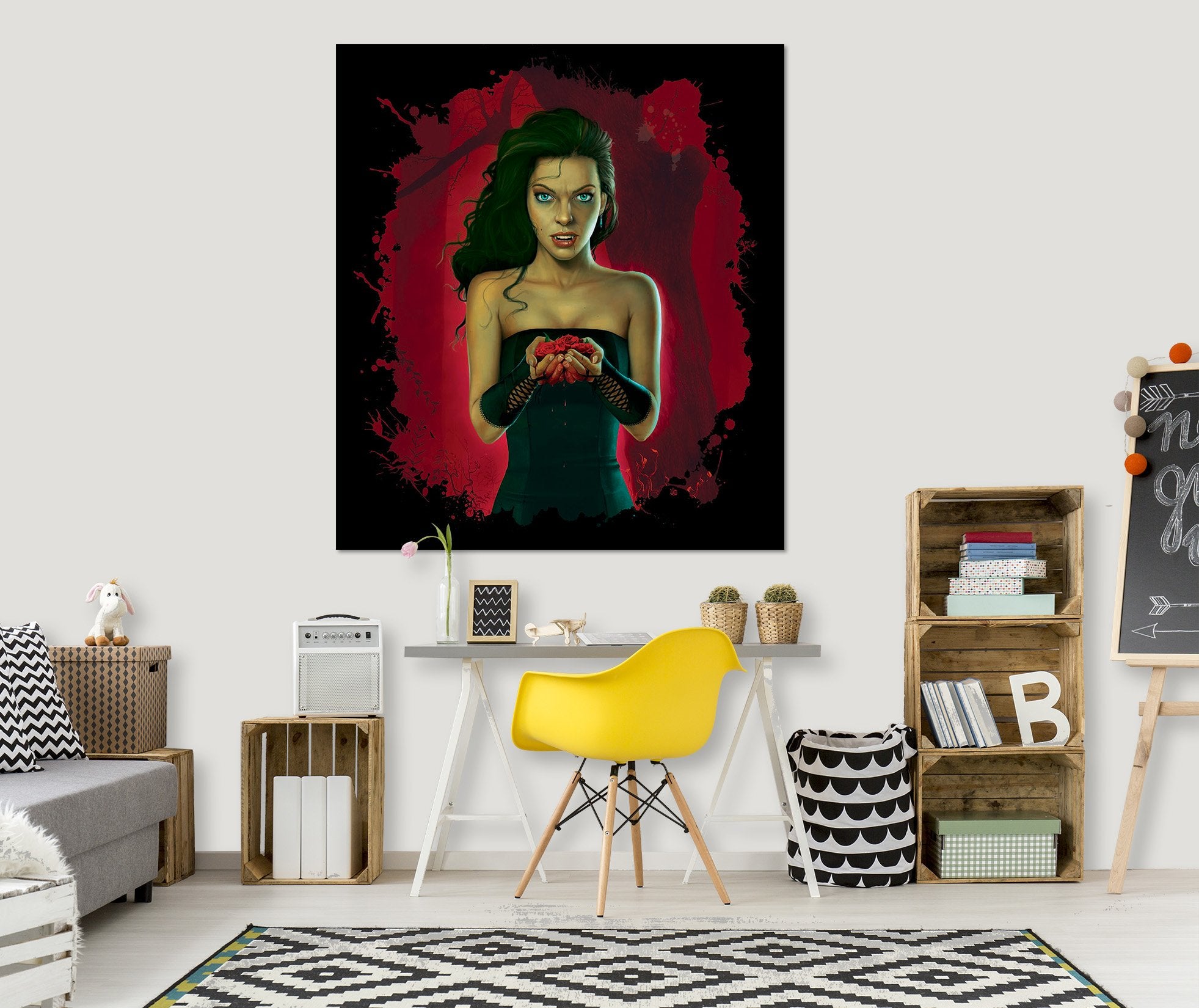 3D Blood Roses 014 Vincent Hie Wall Sticker Wallpaper AJ Wallpaper 2