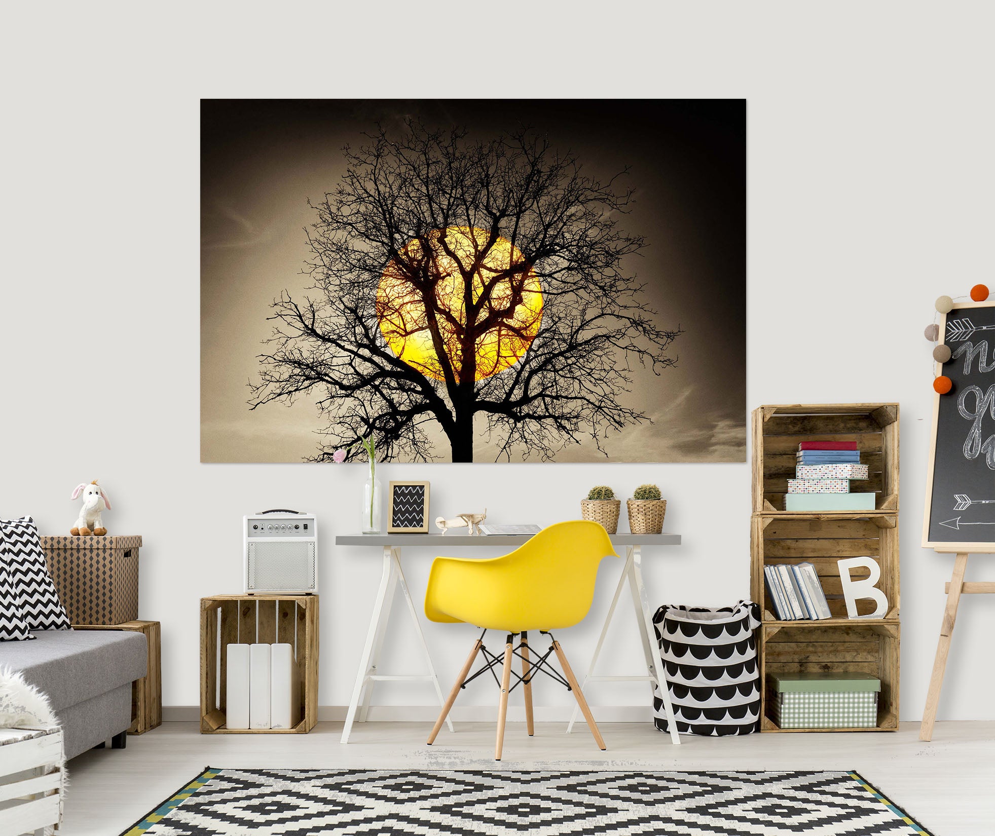 3D Dead Tree 205 Marco Carmassi Wall Sticker