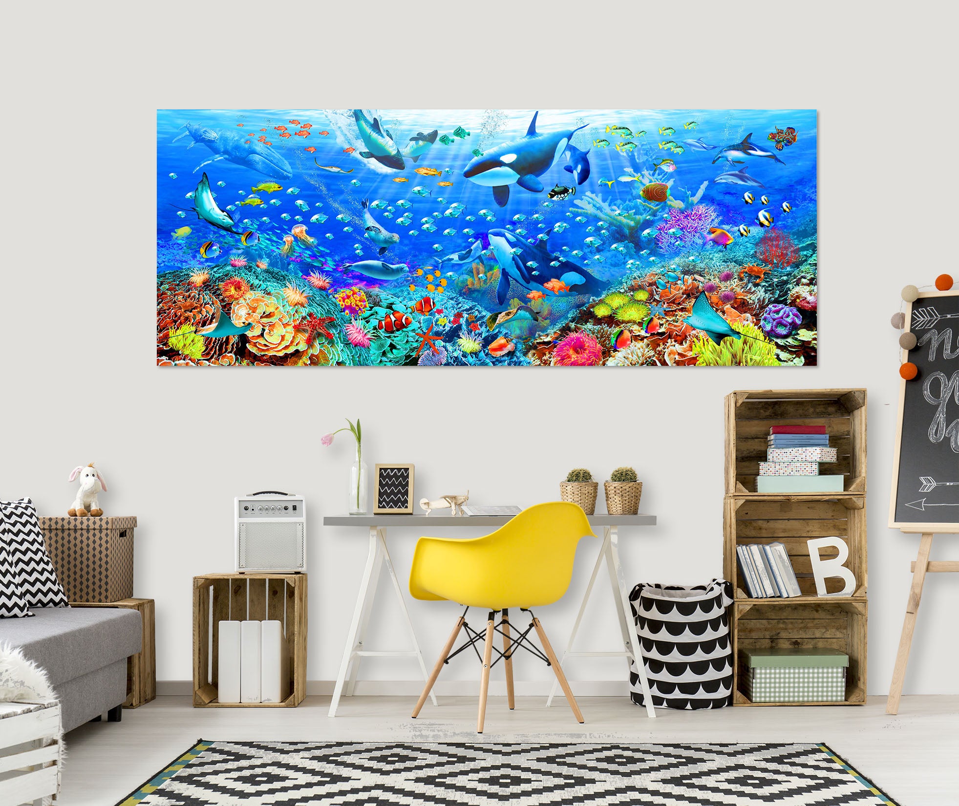 3D Underwater World 016 Adrian Chesterman Wall Sticker