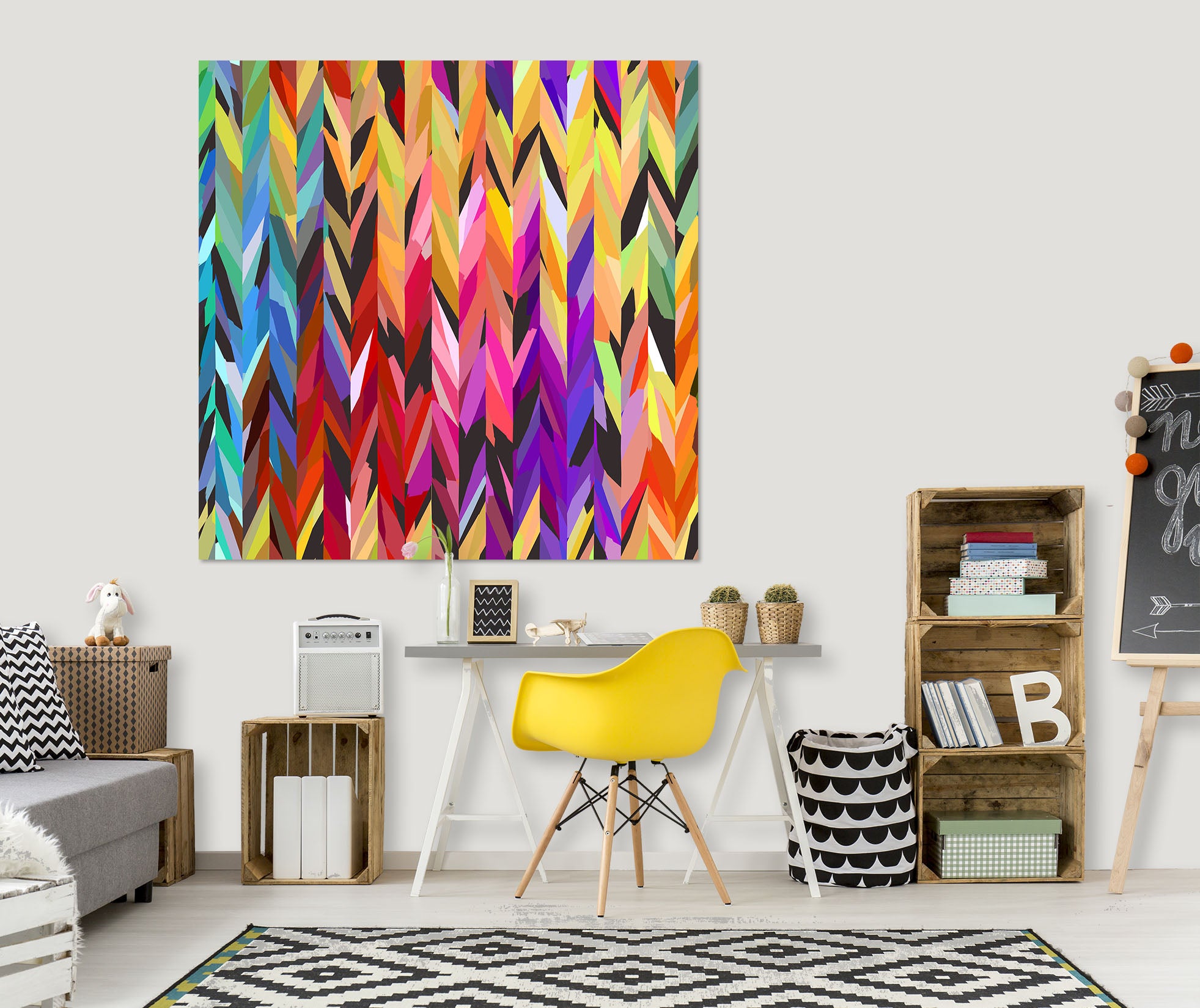 3D Color Origami 002 Shandra Smith Wall Sticker