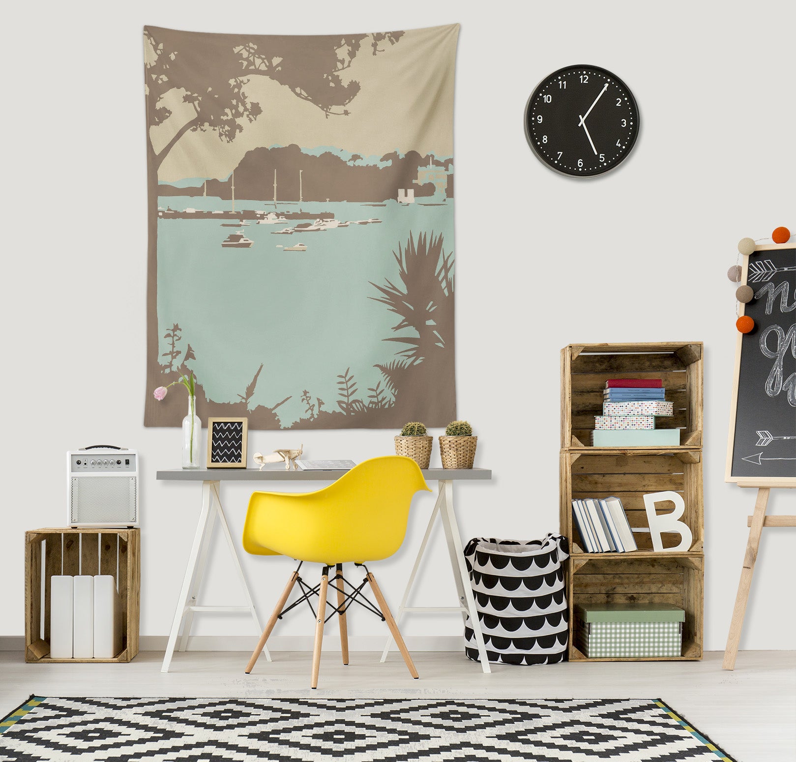 3D Leaves Lake 5369 Steve Read Tapestry Hanging Cloth Hang