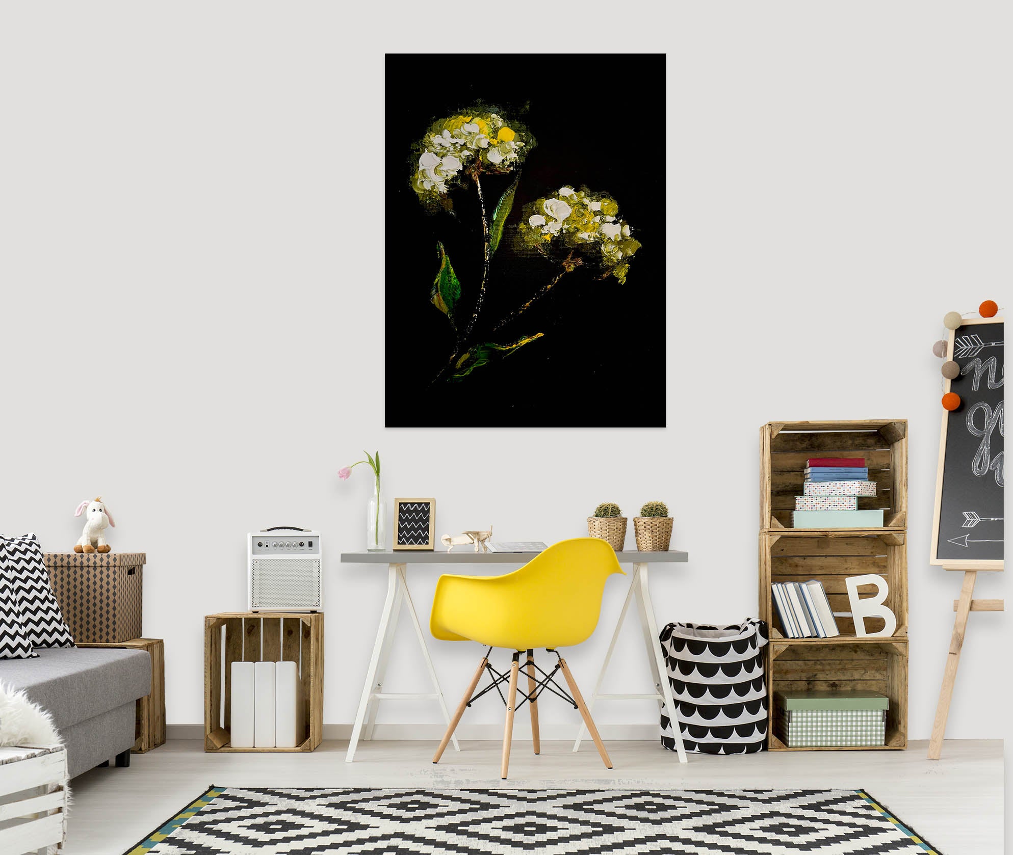 3D Yellow Flower 2603 Skromova Marina Wall Sticker