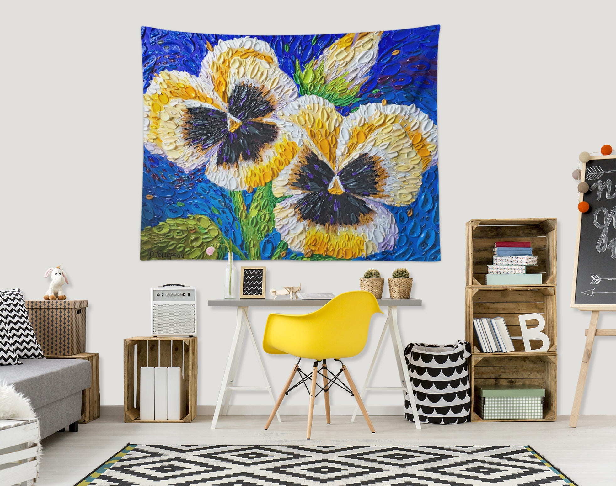 3D Phalaenopsis 11823 Dena Tollefson Tapestry Hanging Cloth Hang