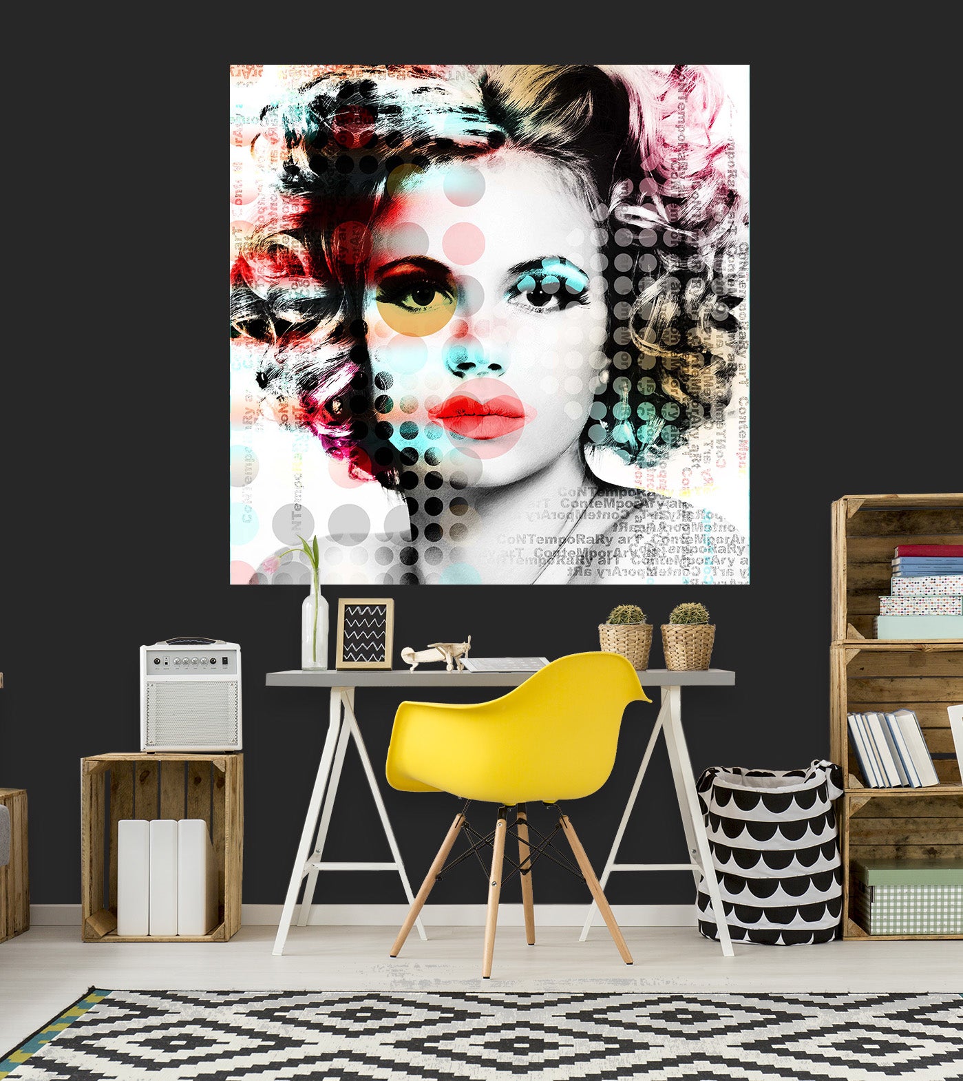 3D Woman Photo 1044 Wall Sticker