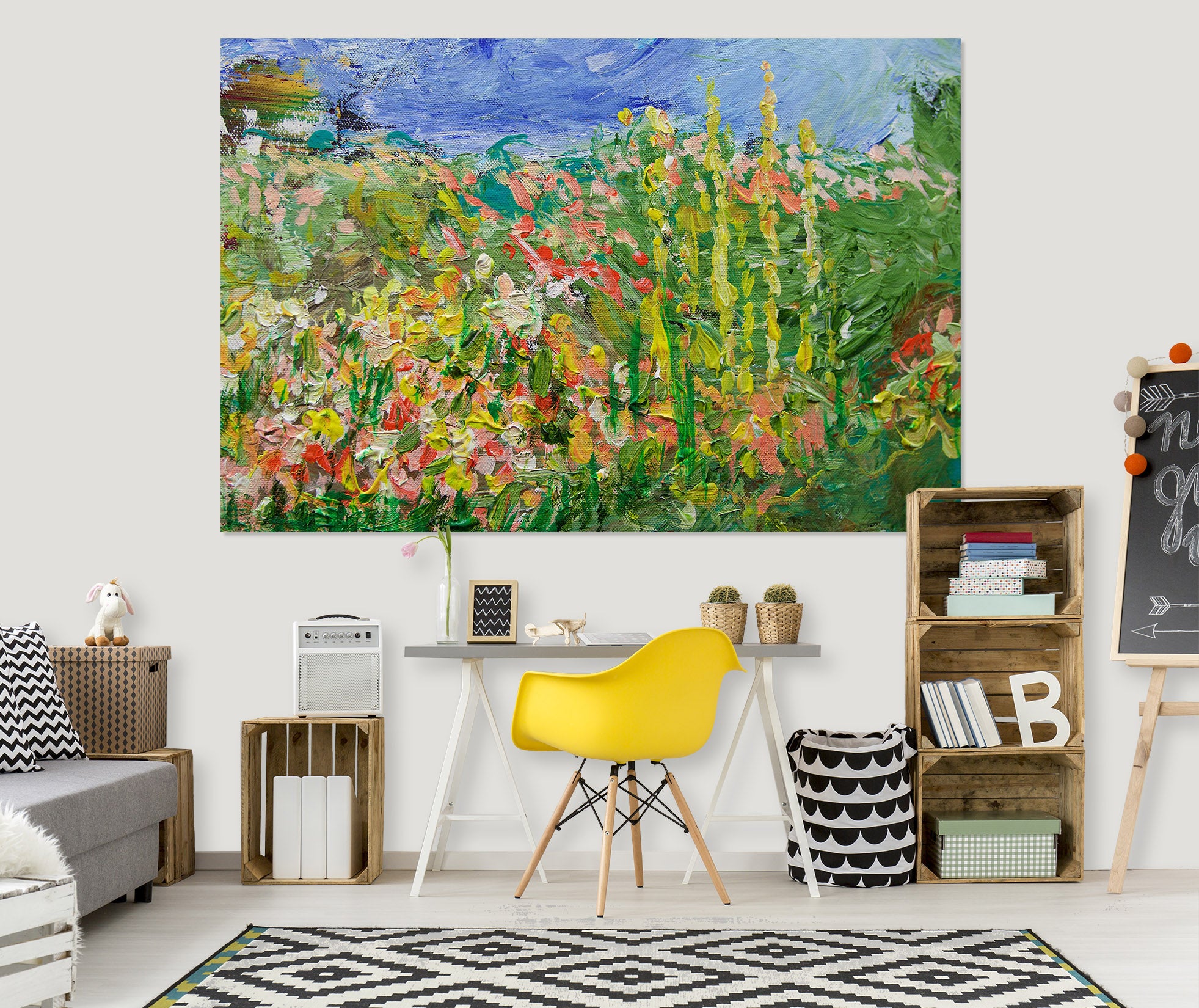 3D Grassland Flowers 325 Allan P. Friedlander Wall Sticker
