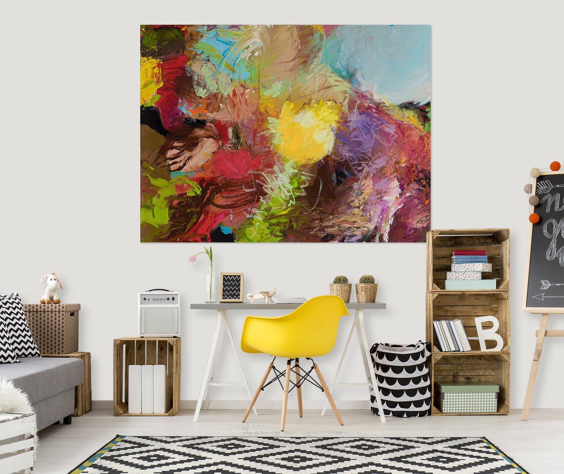 3D Color Graffiti 024 Allan P. Friedlander Wall Sticker