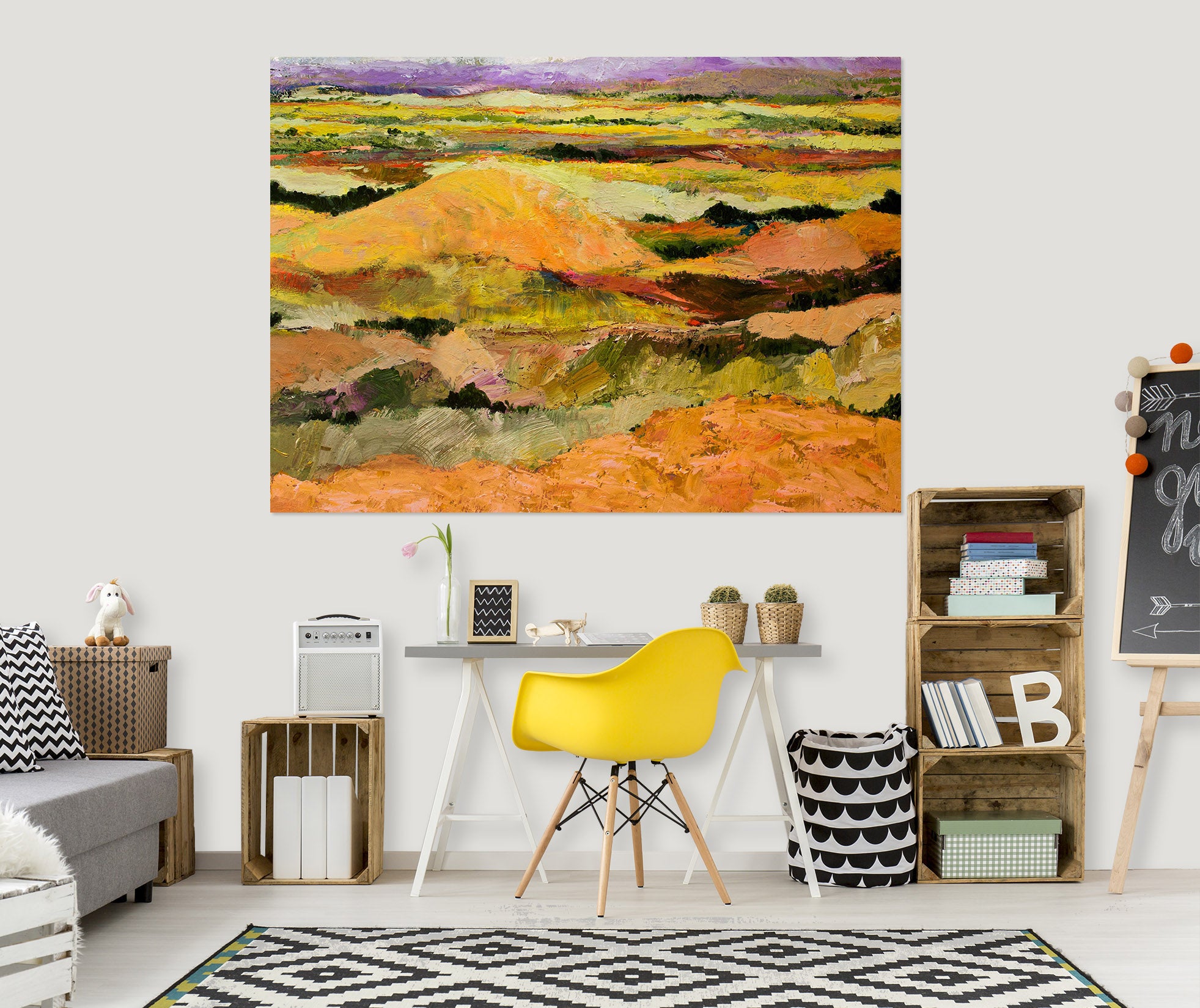 3D Summer Field 010 Allan P. Friedlander Wall Sticker