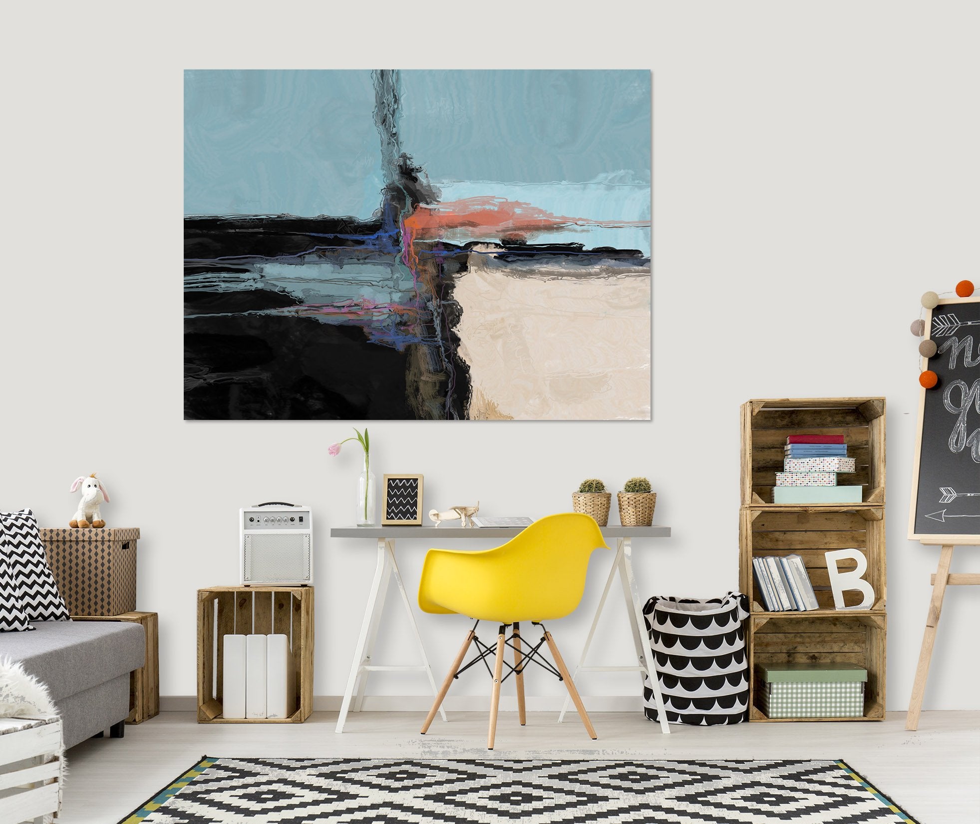 3D Black Smoke 002 Michael Tienhaara Wall Sticker Wallpaper AJ Wallpaper 2