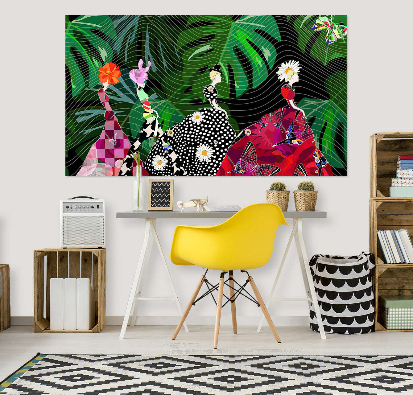 3D Dress Styling Woman 1034 Wall Sticker