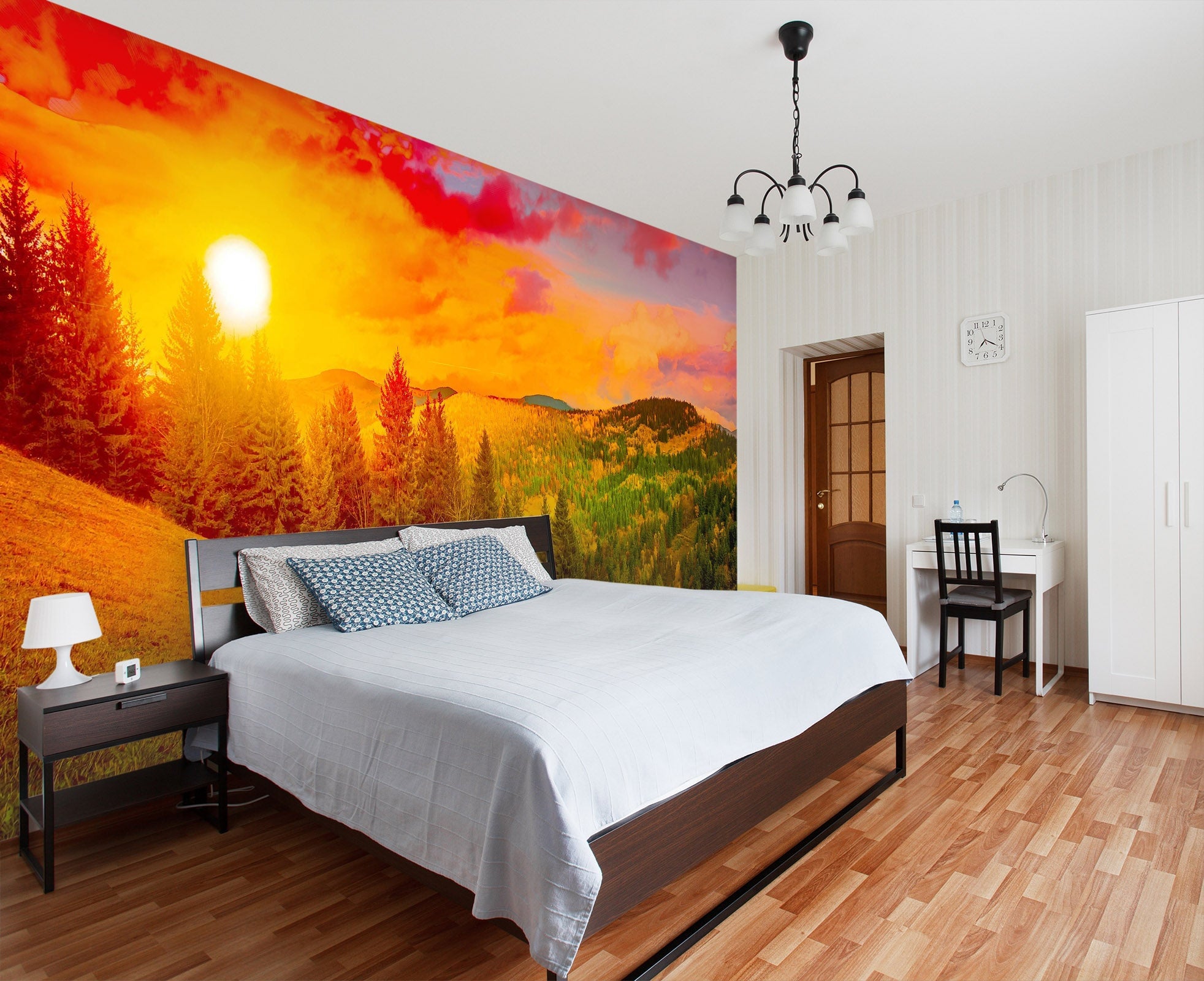 3D Colorful Sunrise 24 Wall Murals Wallpaper AJ Wallpaper 2