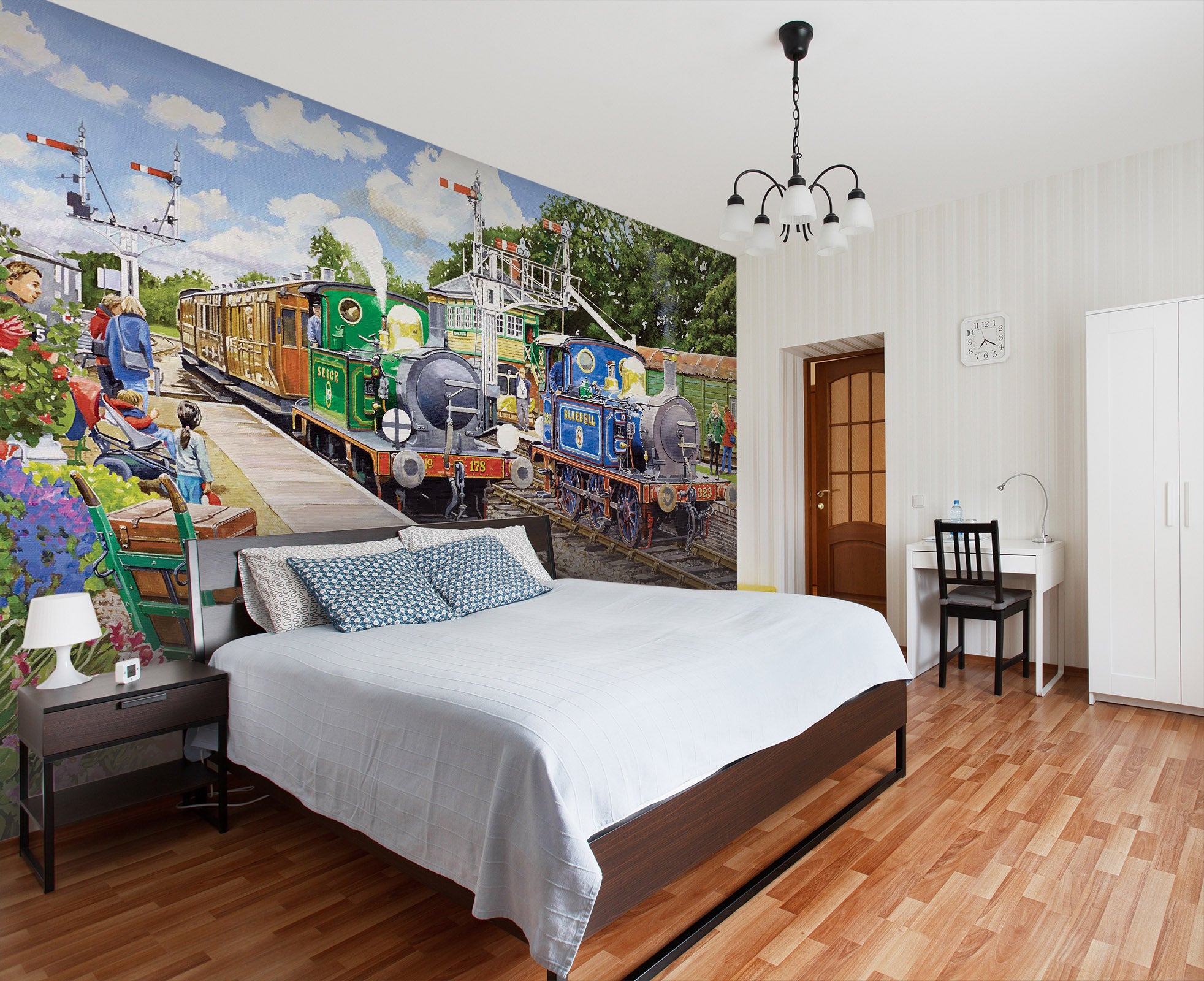 3D The Bluebell Railway 1056 Trevor Mitchell Wall Mural Wall Murals